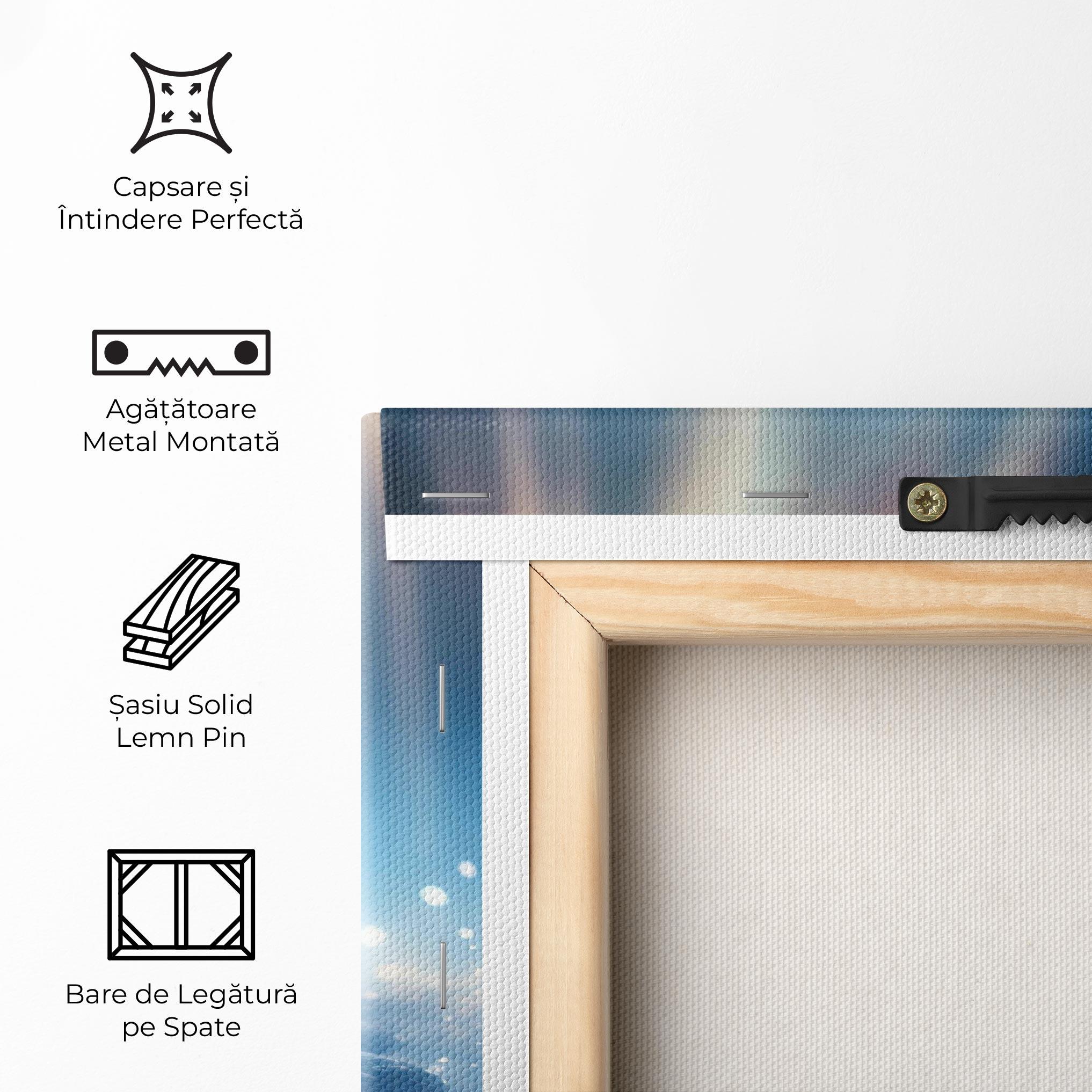 Tablou Canvas Blue Light Stone mockup 5