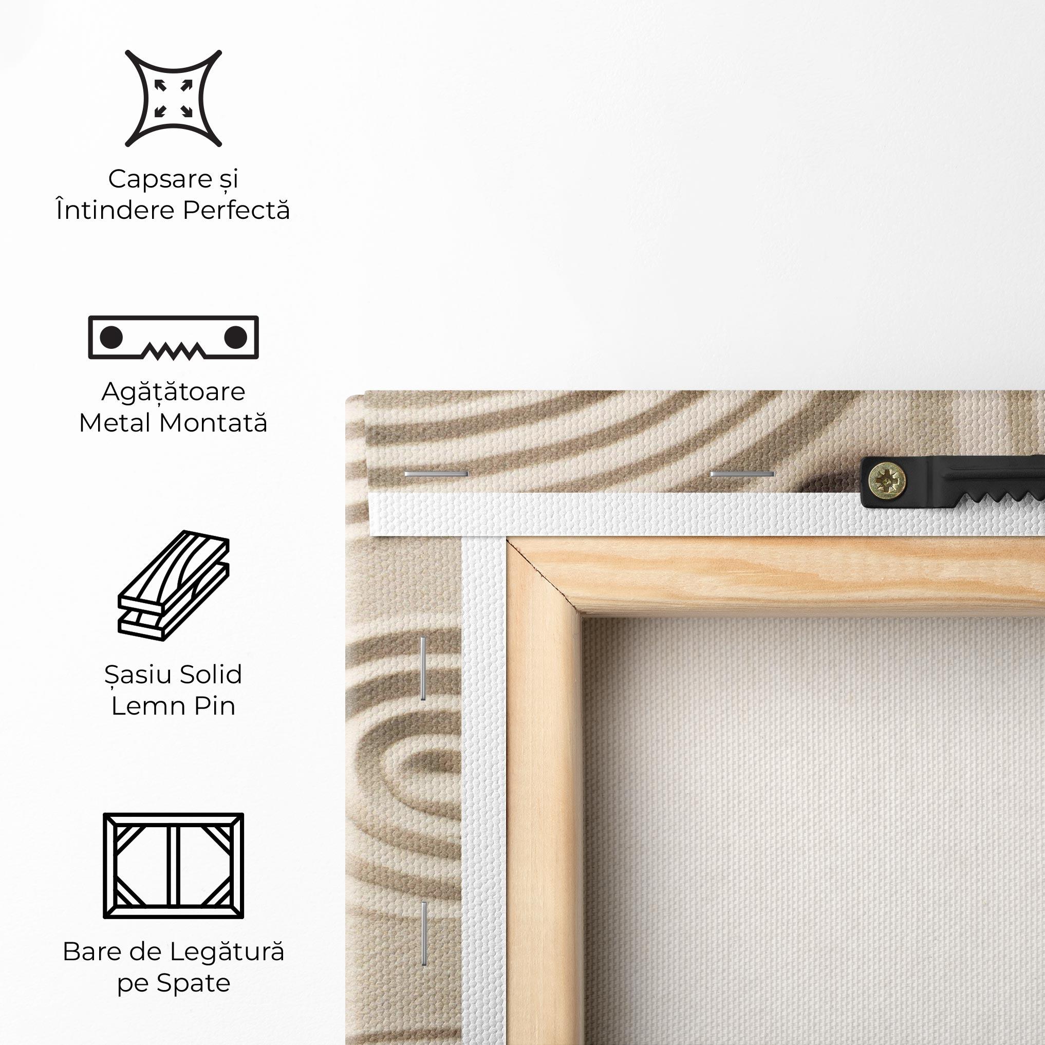 Tablou Canvas Cream Zen Stones mockup 5