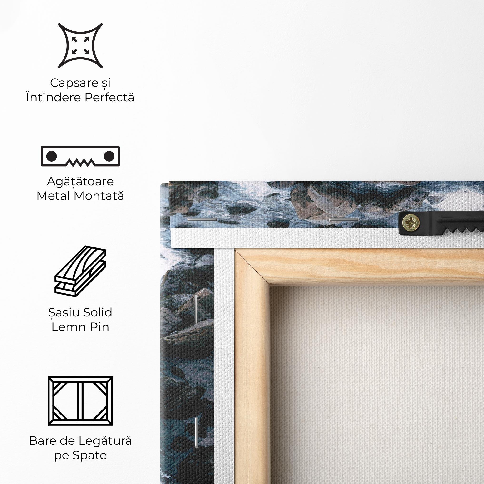 Tablou Canvas Mountain River Rock mockup 5