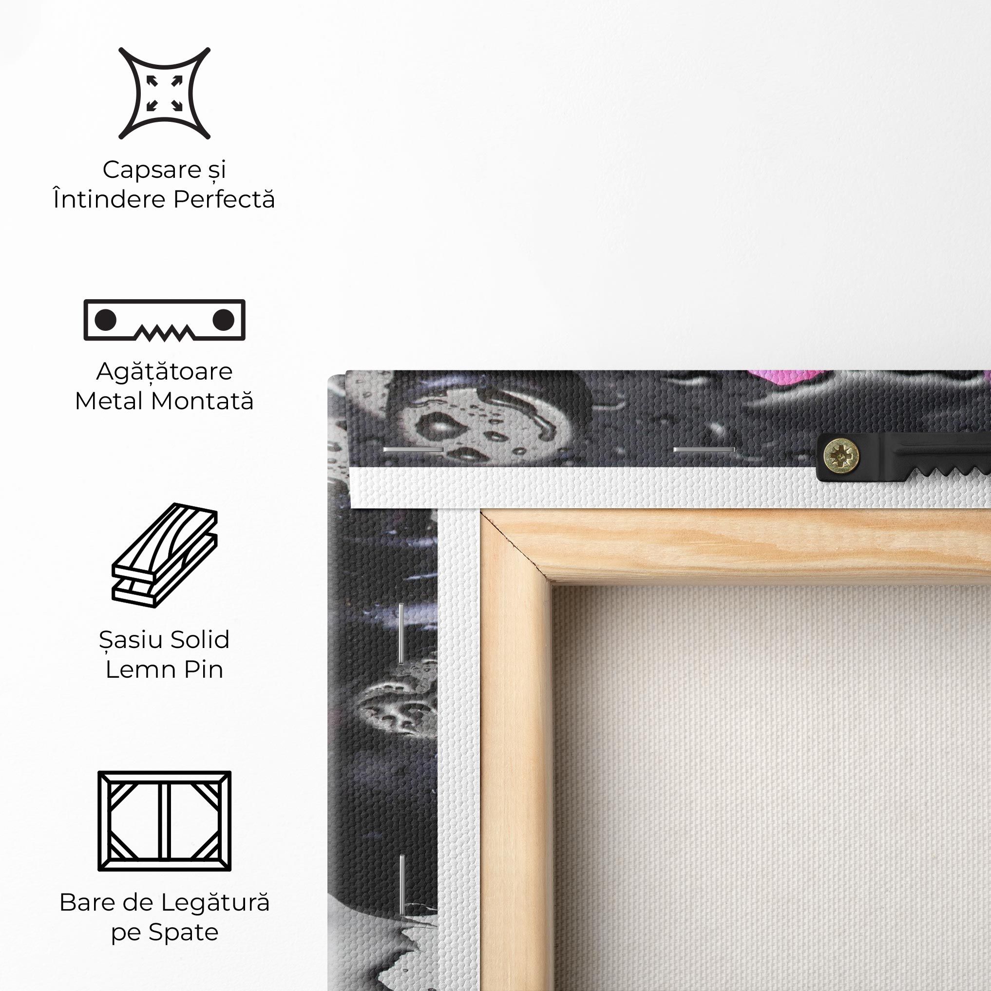 Pink Flowers Stones mockup 5