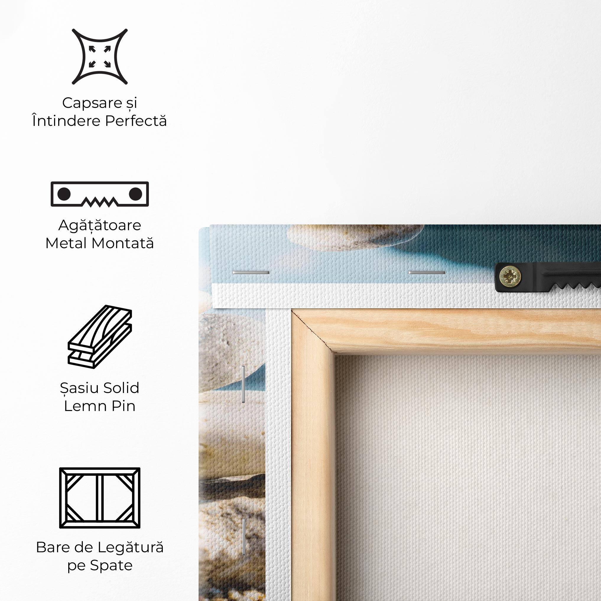 Tablou Canvas Pyramid Stones Beach mockup 5