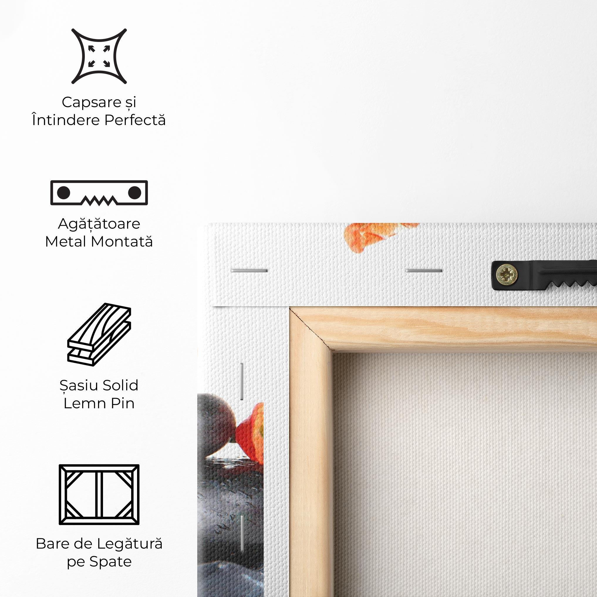 Tablou Canvas Spa Stones Flowers mockup 5