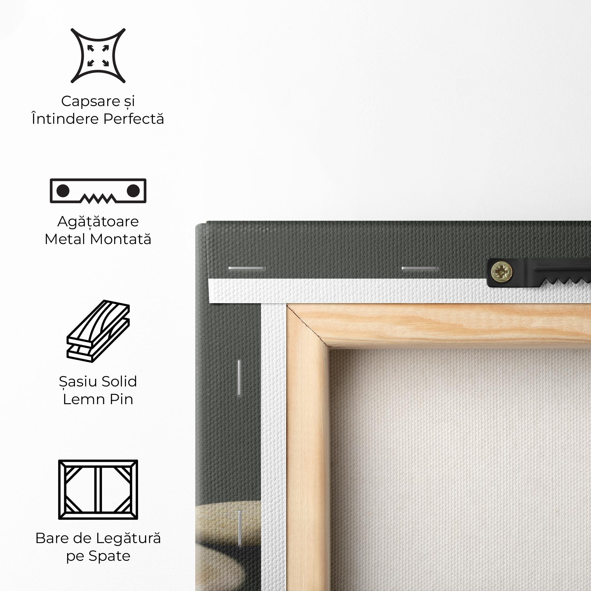 Tablou Canvas Zen Stones On Green mockup 5