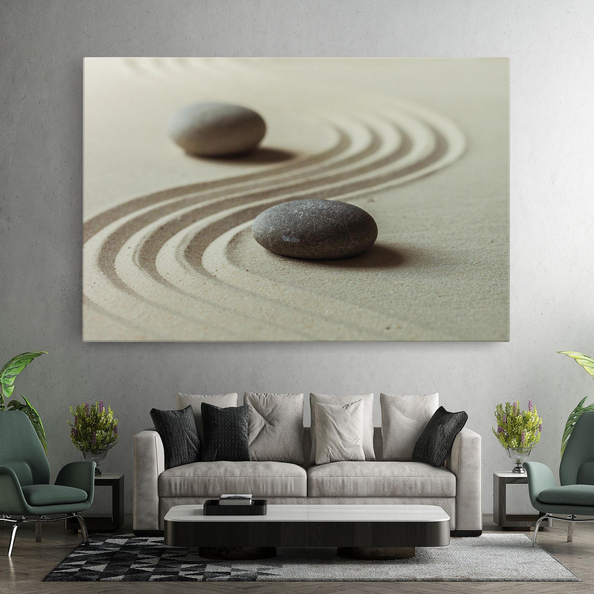 Tablou Canvas Cream Sand Stones mockup 7