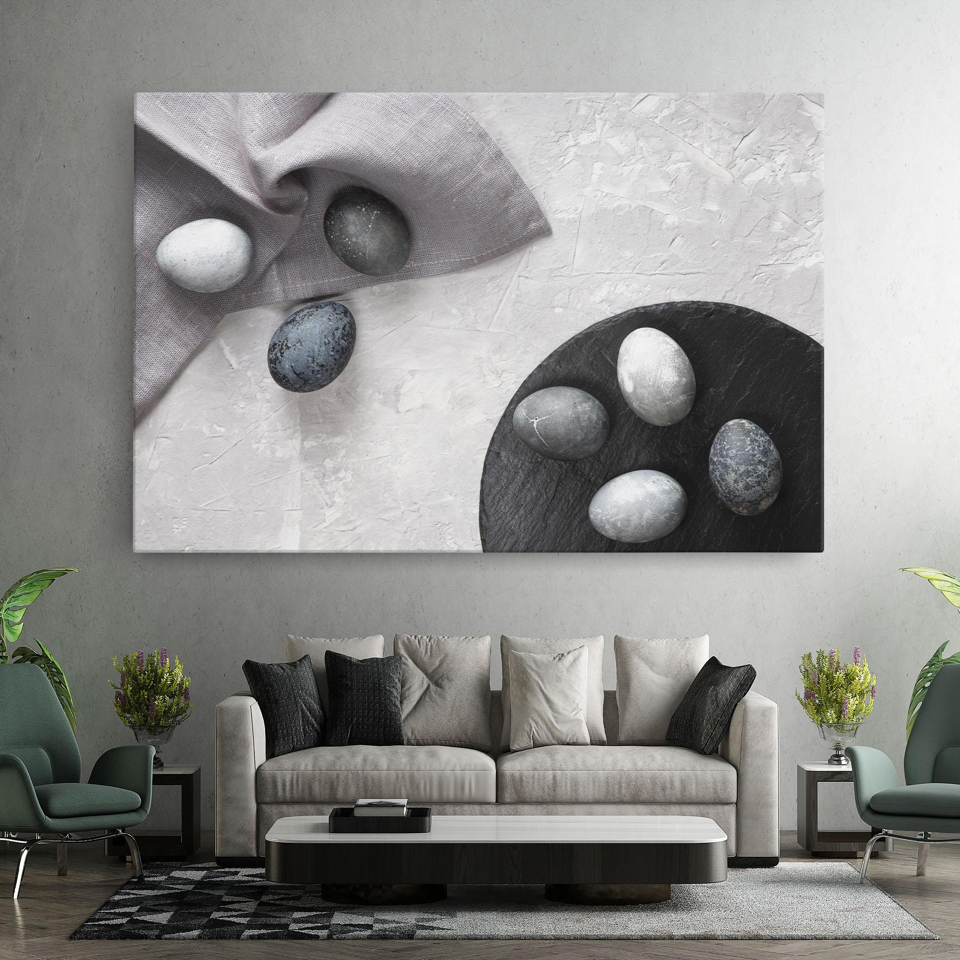 Tablou Canvas Eggs Stone mockup 7
