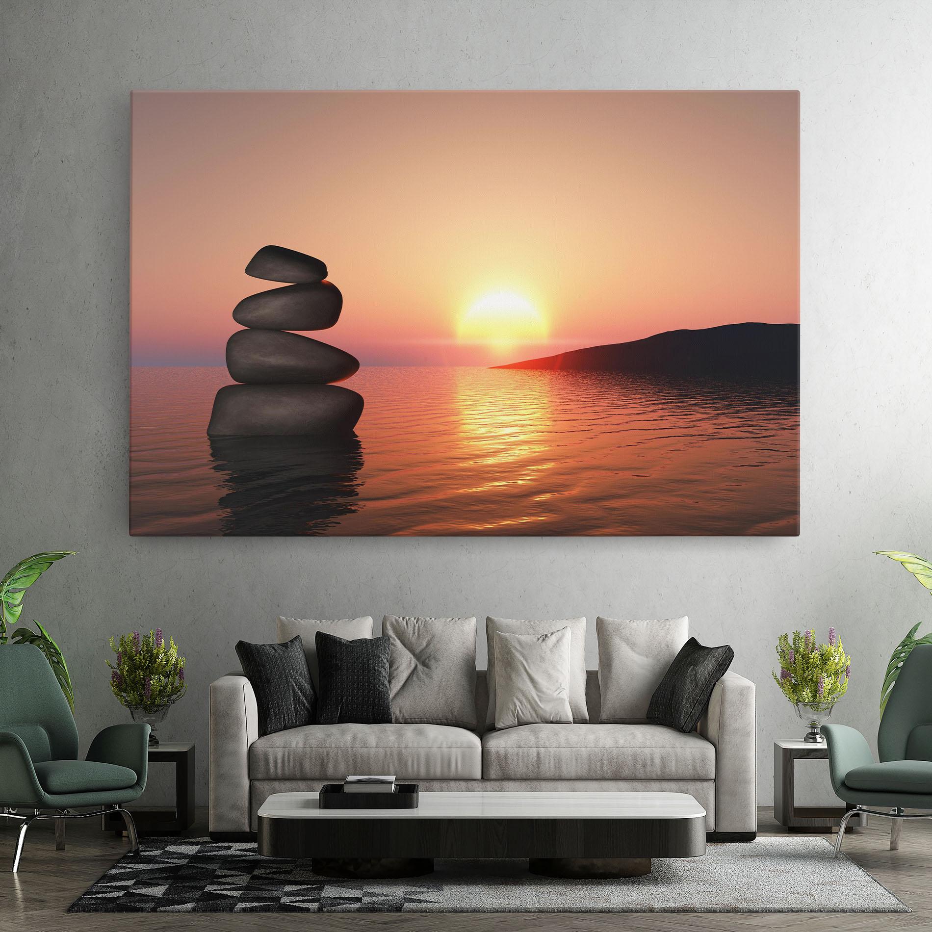 Tablou Canvas Peace And Sunset mockup 7