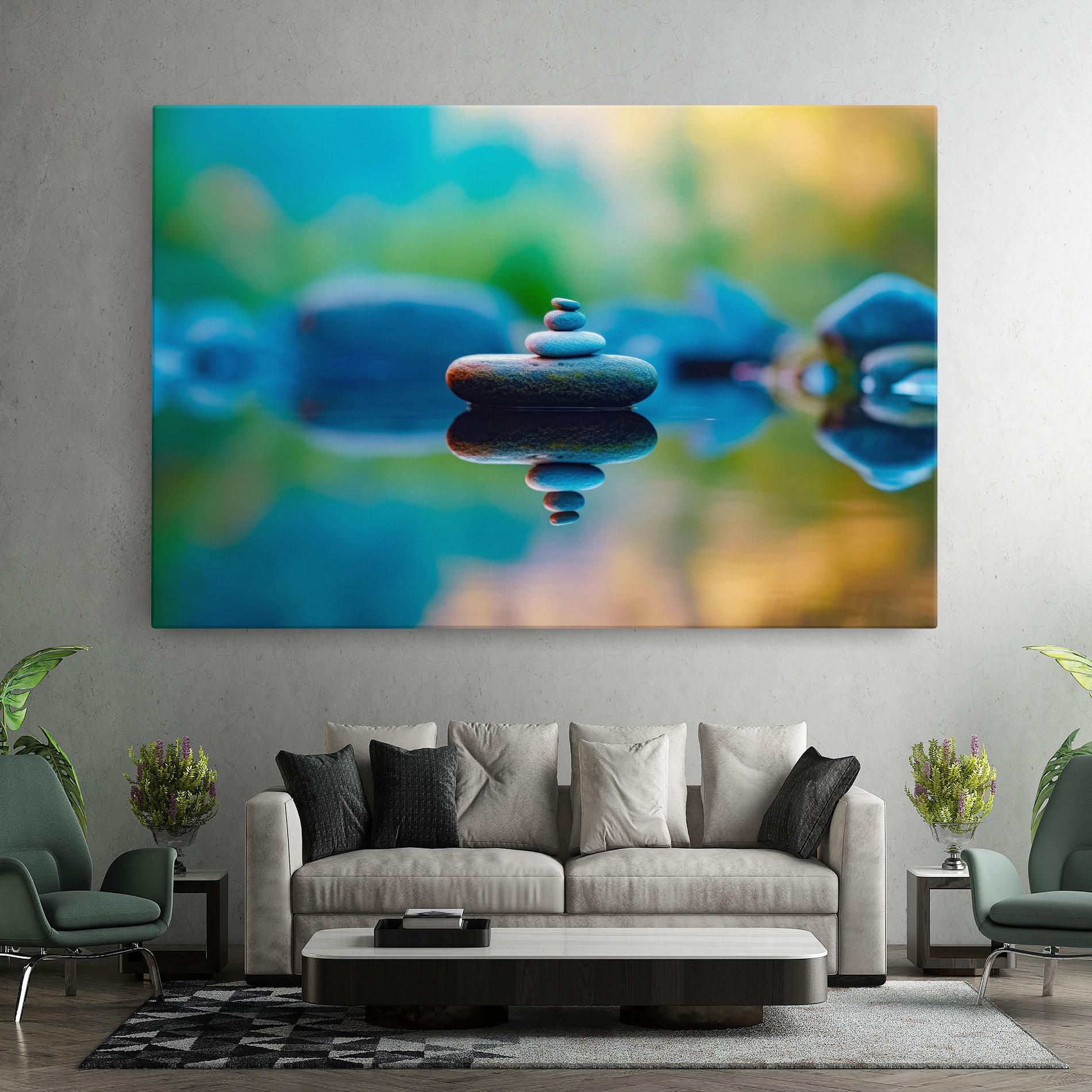 Tablou Canvas Pile Rocks mockup 7