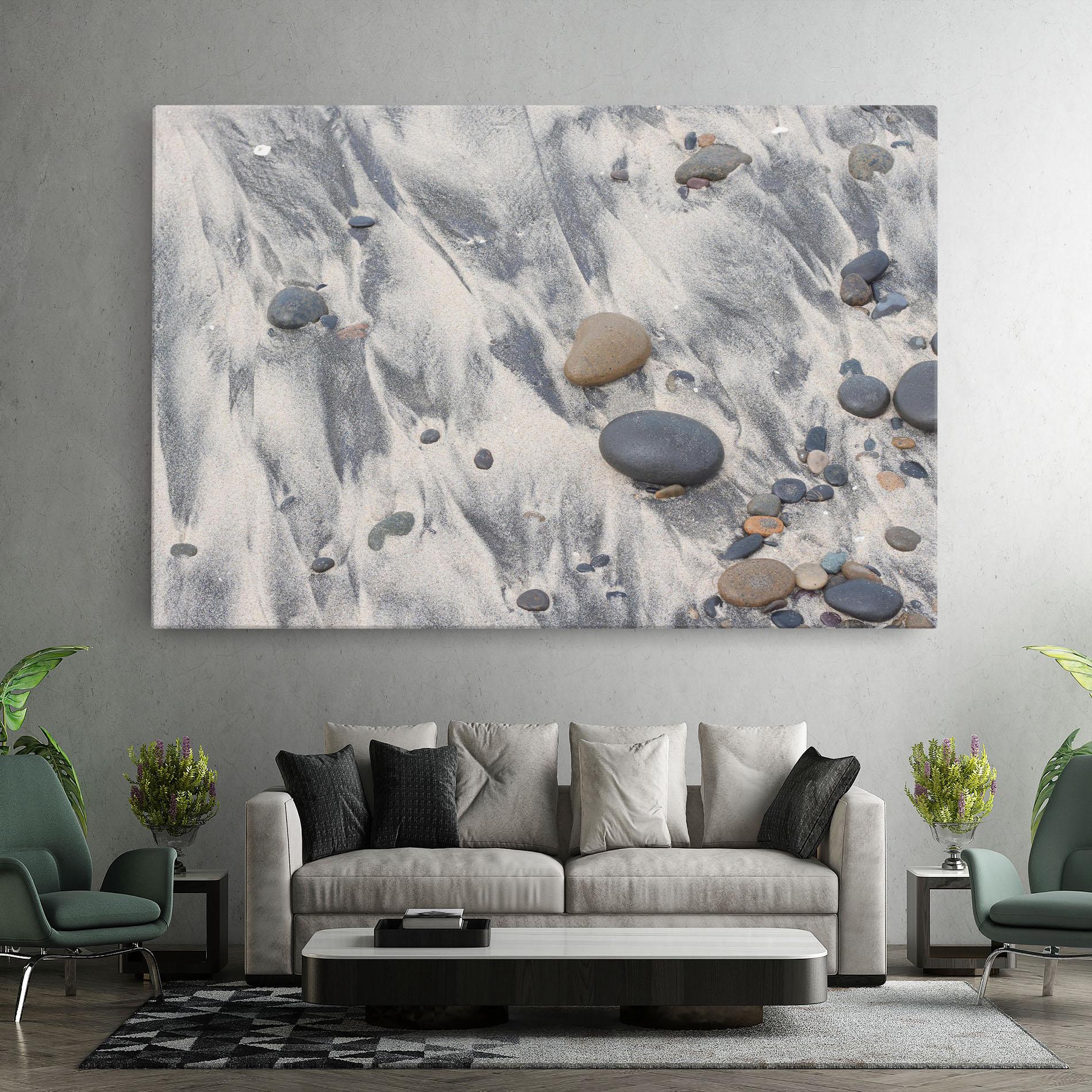 Tablou Canvas Sandy Beach Stones mockup 7