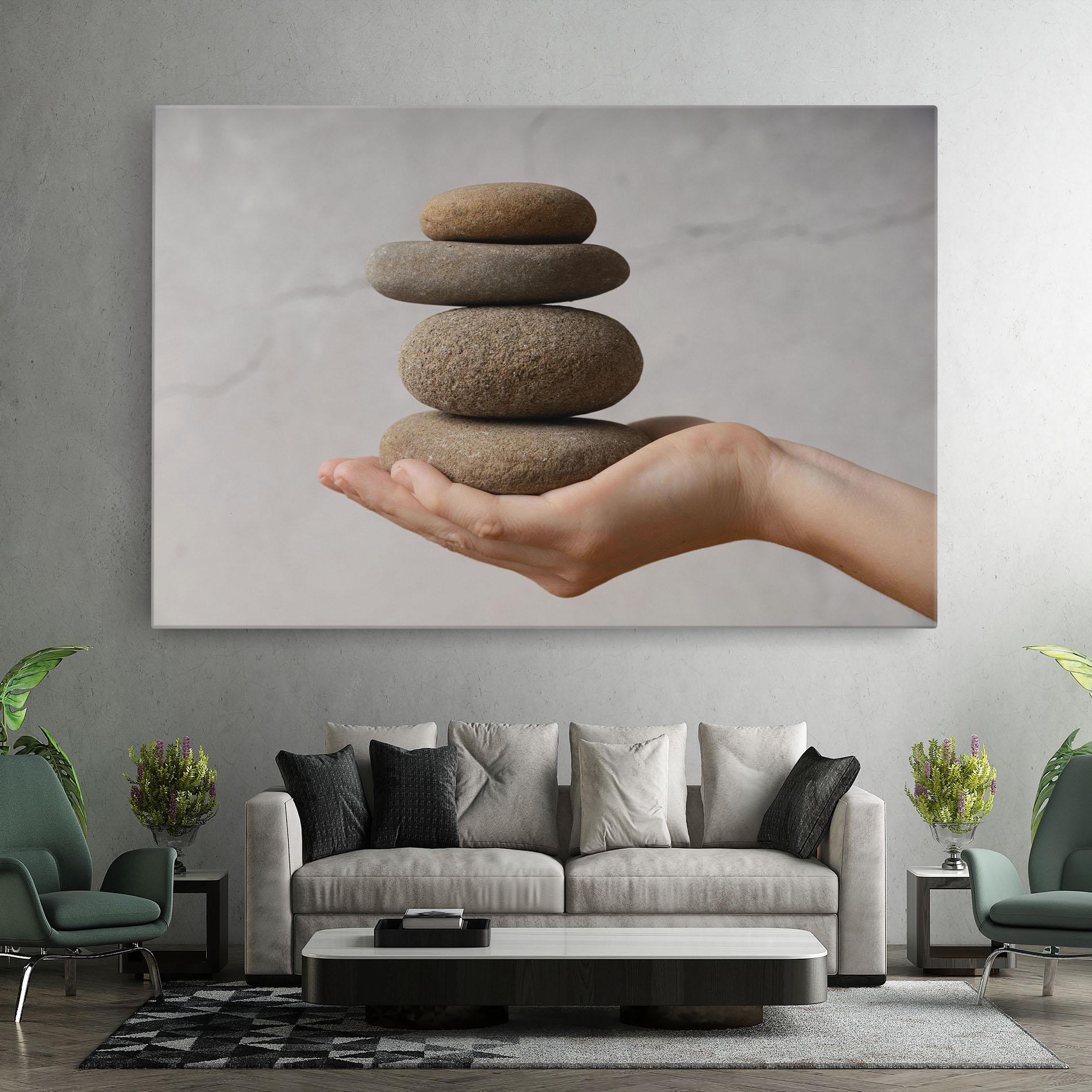Tablou Canvas Stones Meditation mockup 7