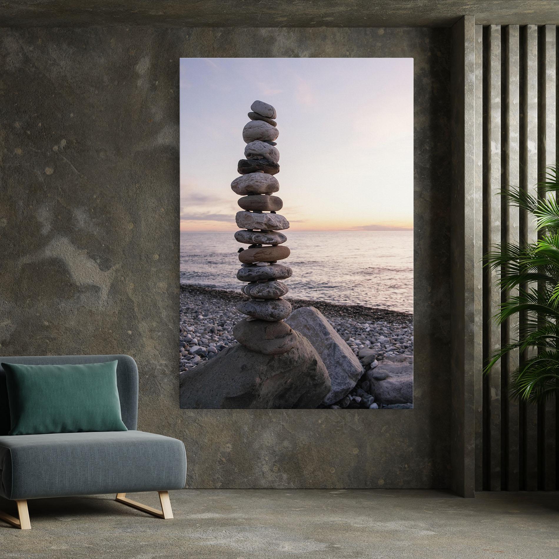 Tablou Canvas Pebbles Seaside mockup 7