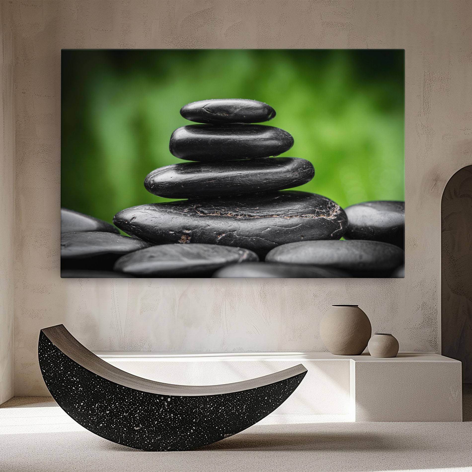 Tablou Canvas Black Stone Meditation mockup 8