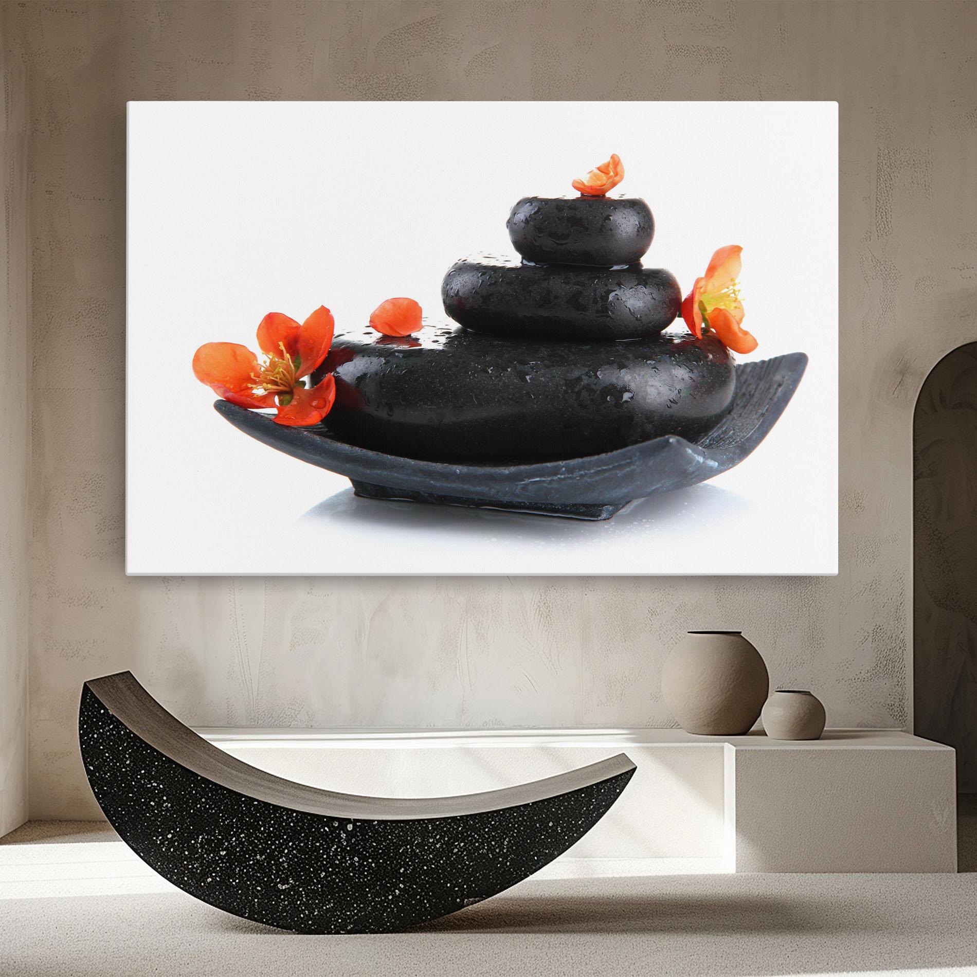 Tablou Canvas Spa Stones Flowers mockup 8