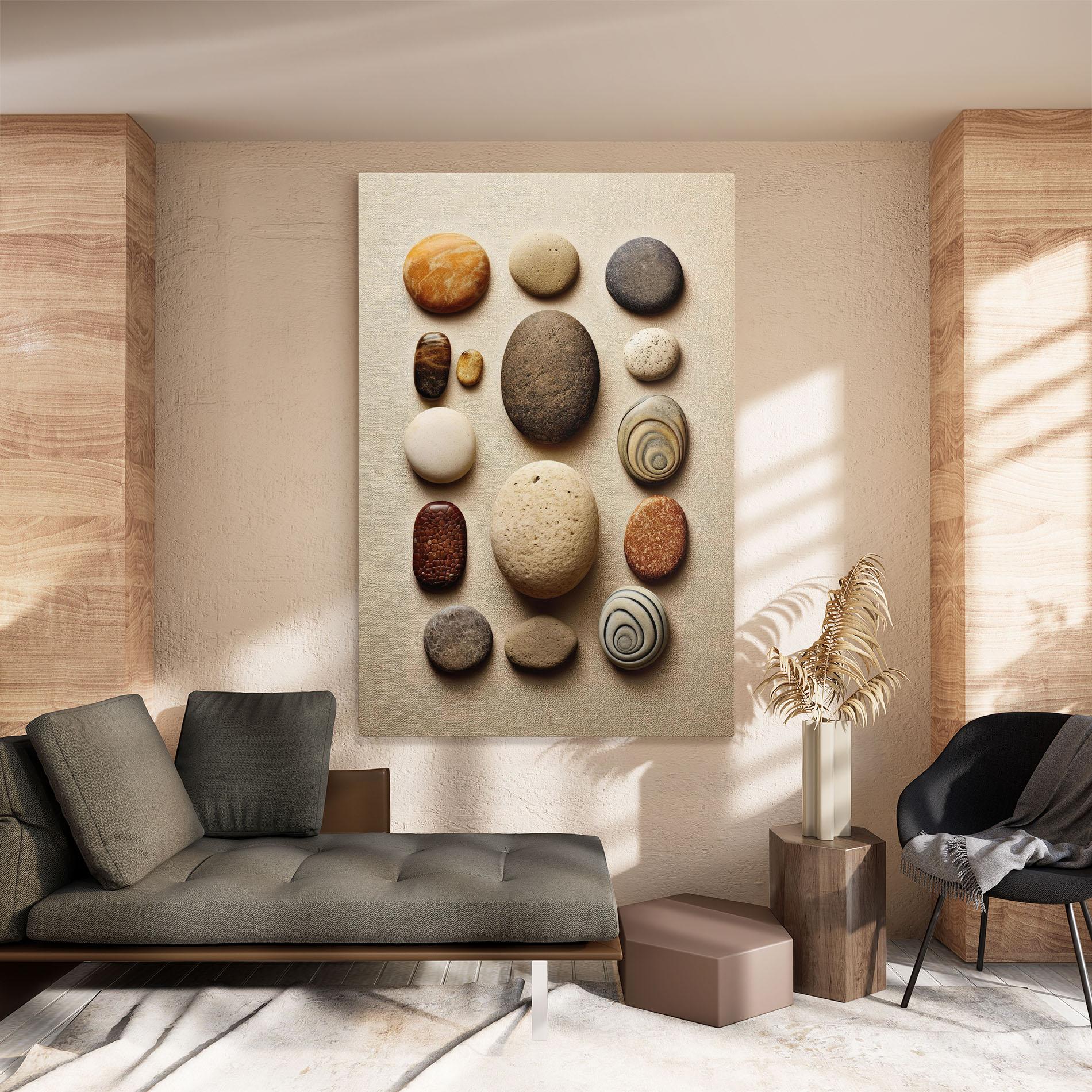 Tablou Canvas Massage Stones Sand mockup 8