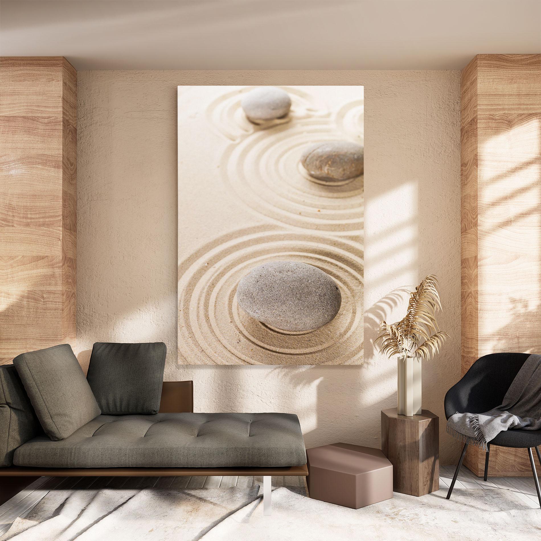 Tablou Canvas Meditation Cream Stone mockup 8