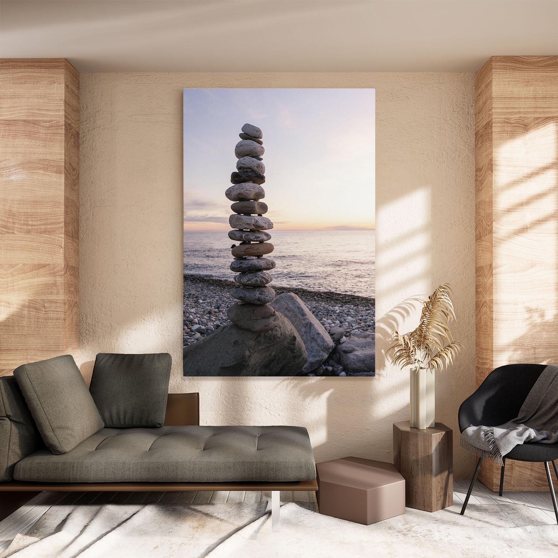 Tablou Canvas Pebbles Seaside mockup 8