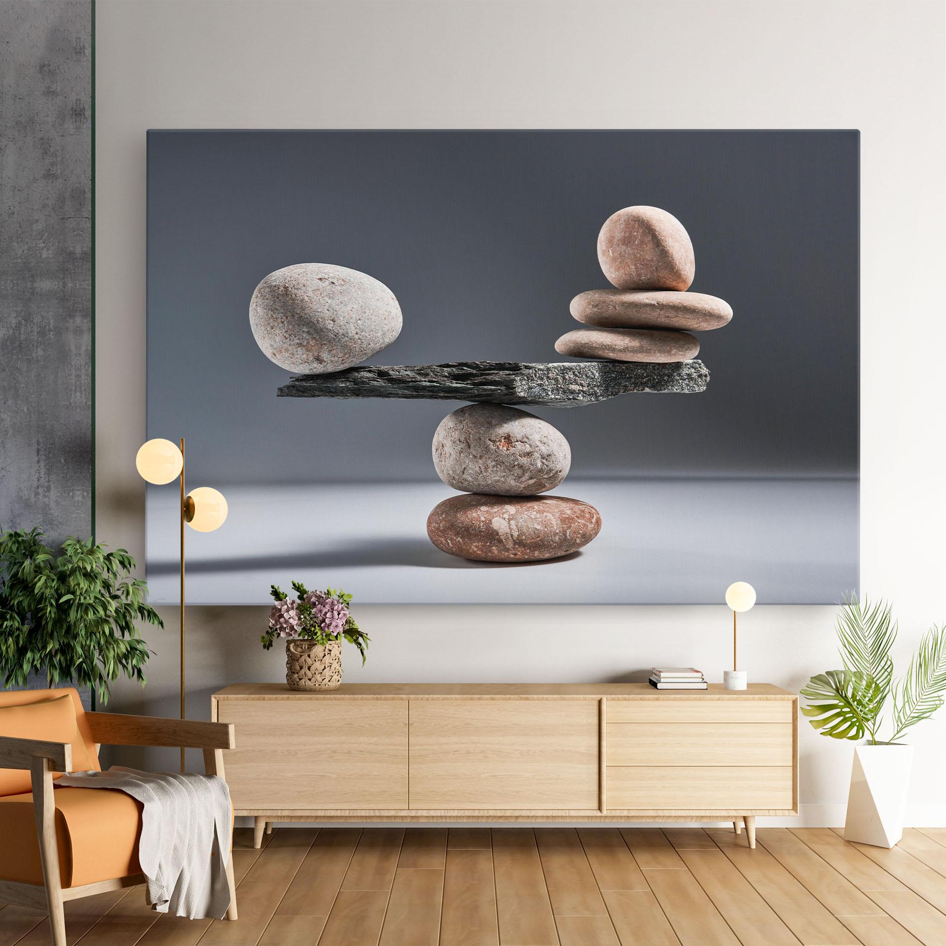 Tablou Canvas Balancing Pebbles mockup 9