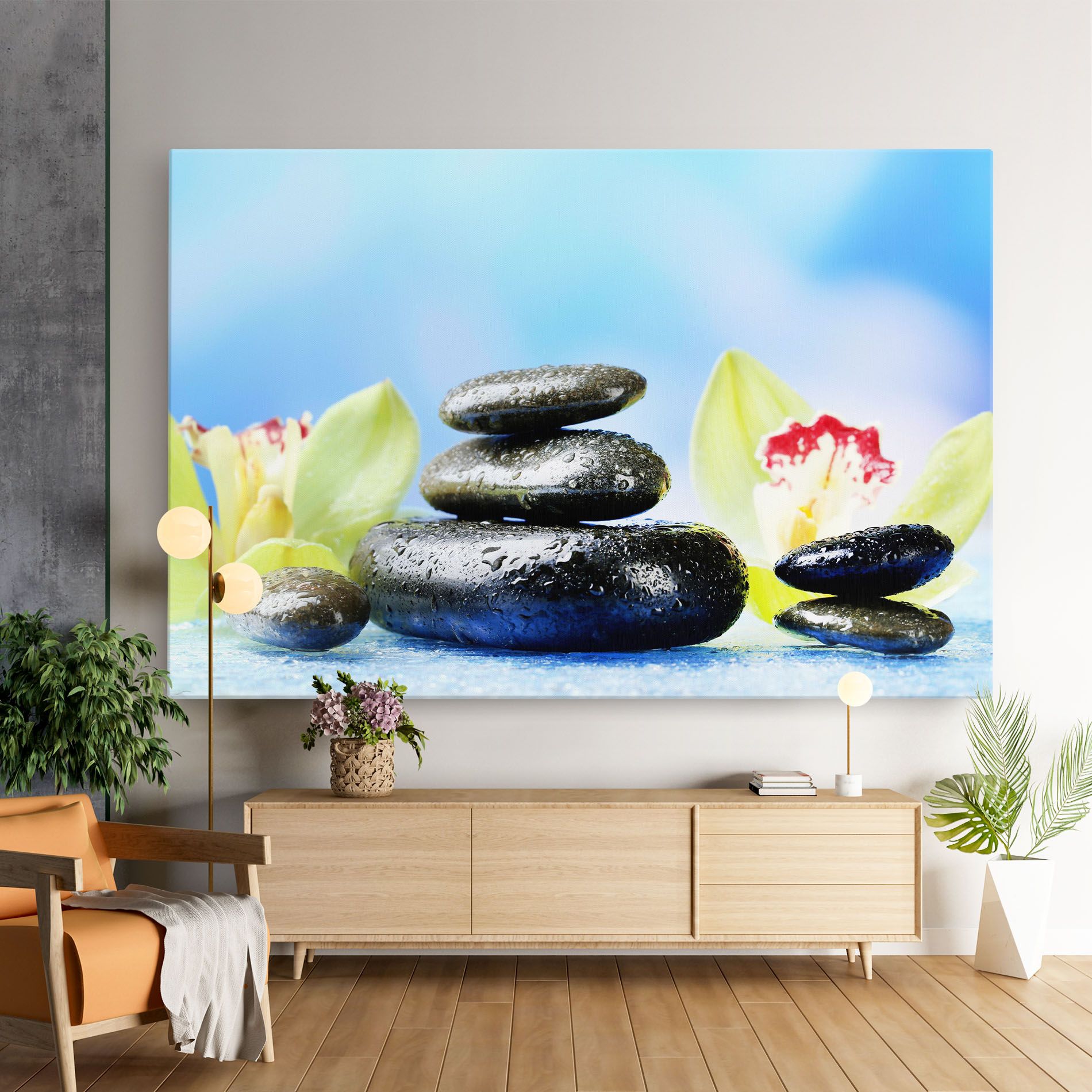 Blooming Orchid Stone mockup 9