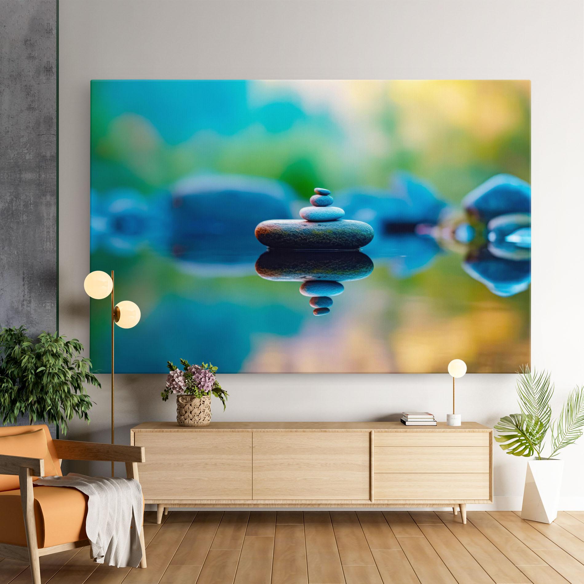 Tablou Canvas Pile Rocks mockup 9