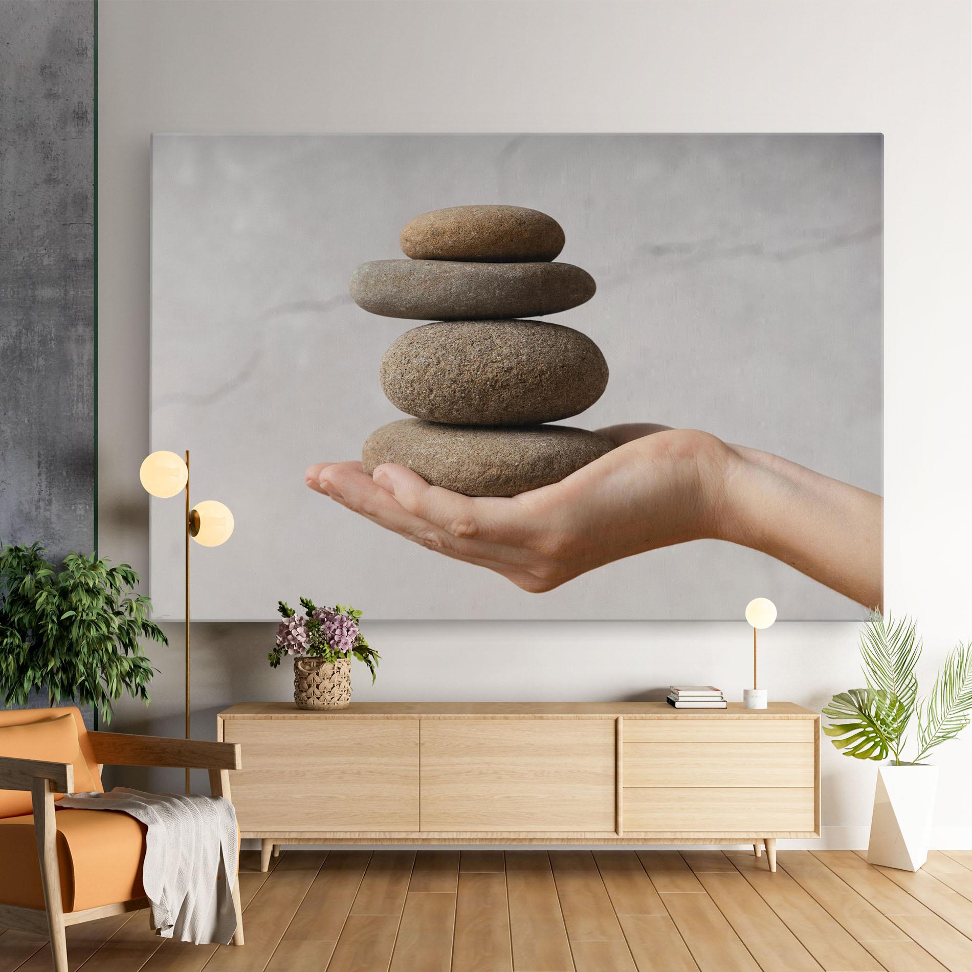 Tablou Canvas Stones Meditation mockup 9