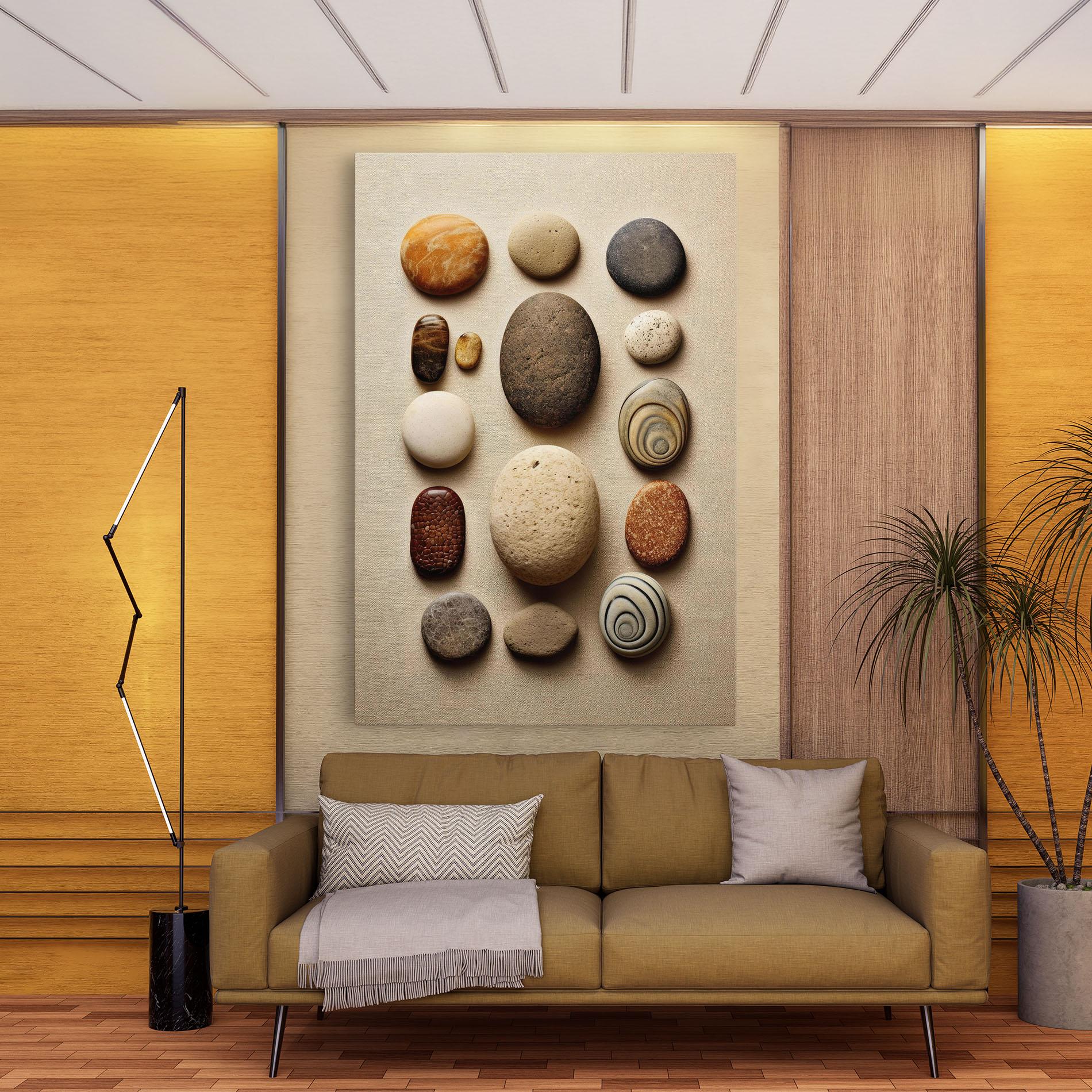 Tablou Canvas Massage Stones Sand mockup 9