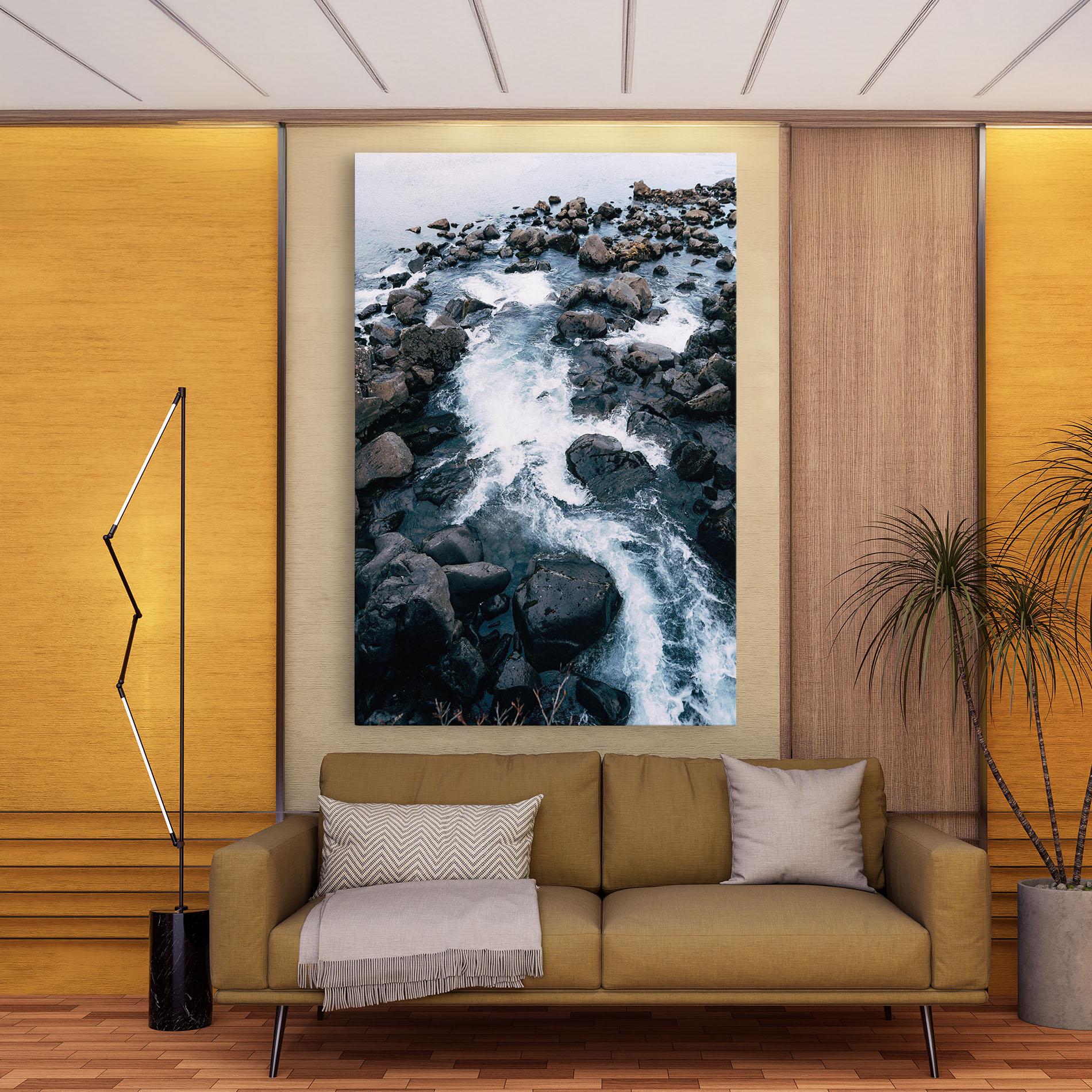Tablou Canvas Mountain River Rock mockup 9