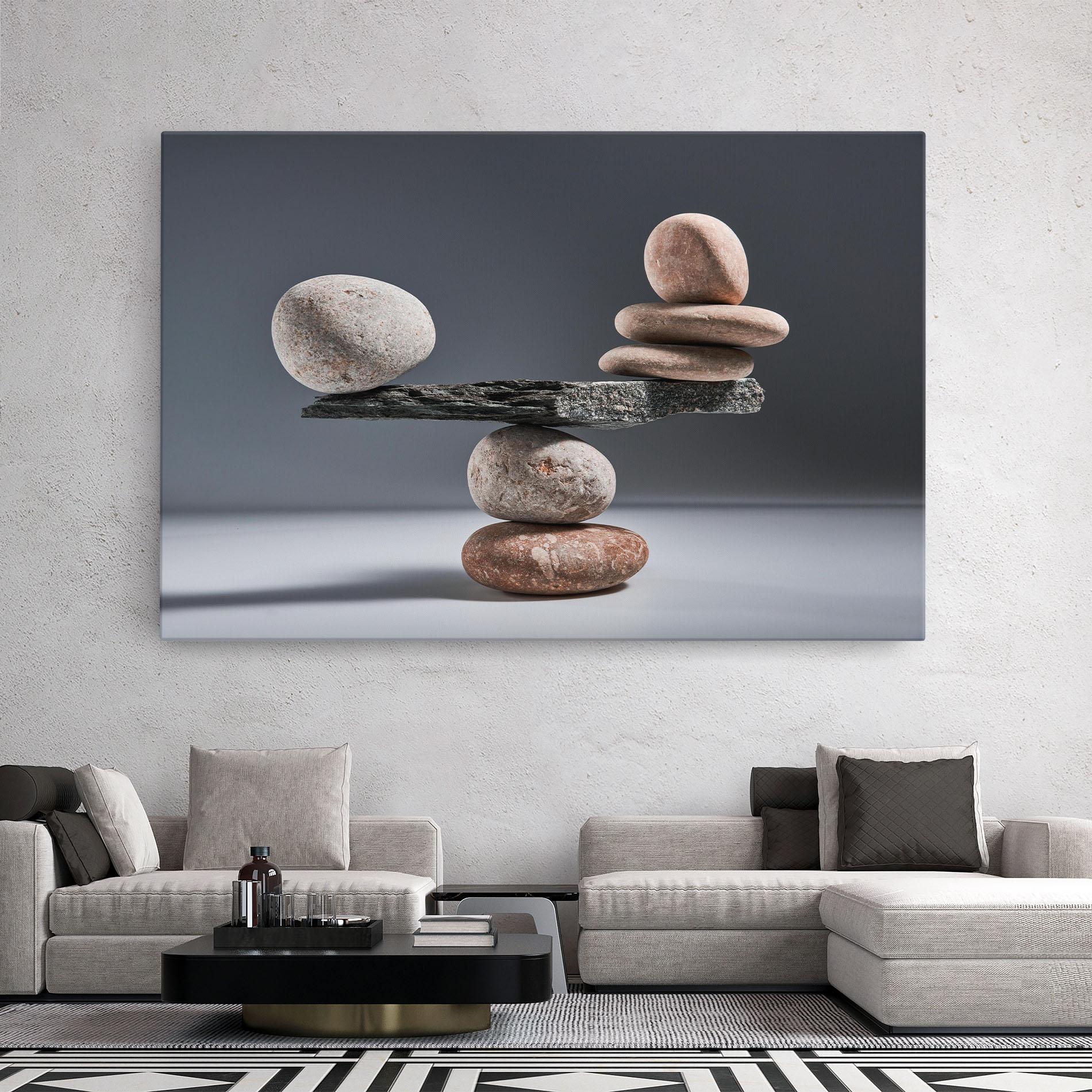 Tablou Canvas Balancing Pebbles mockup 2