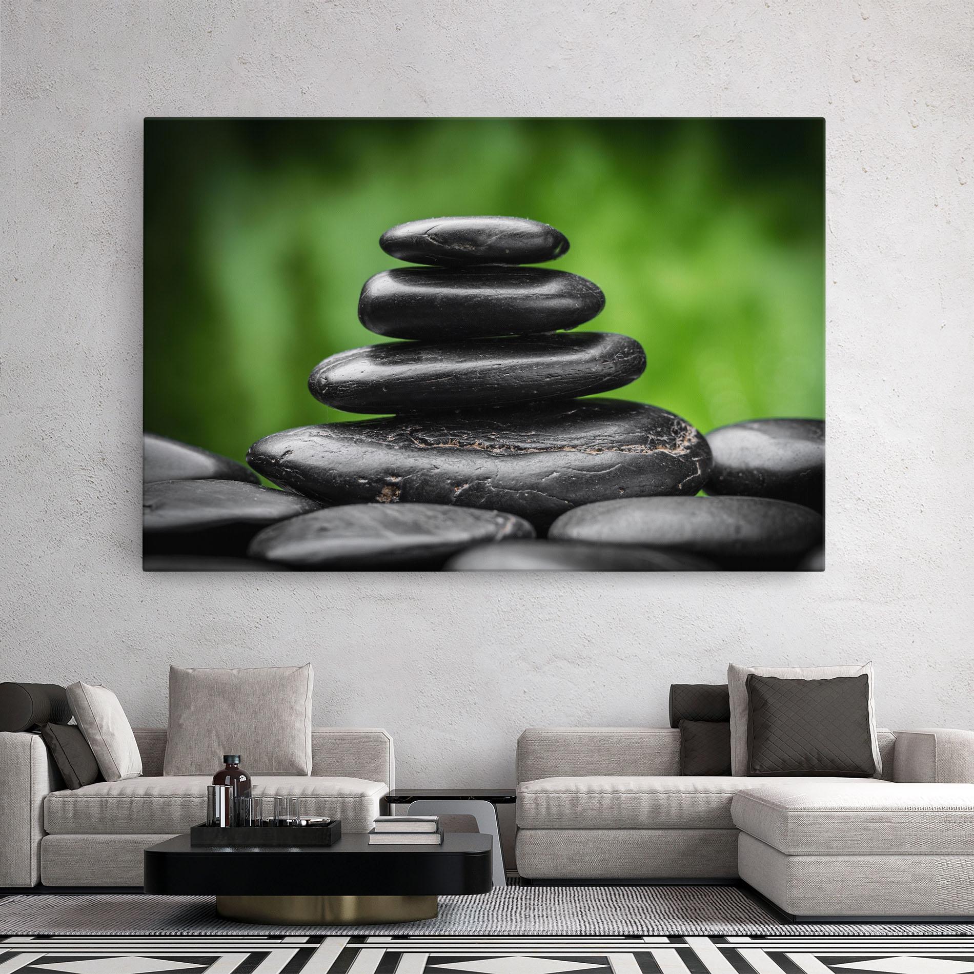 Tablou Canvas Black Stone Meditation mockup 2