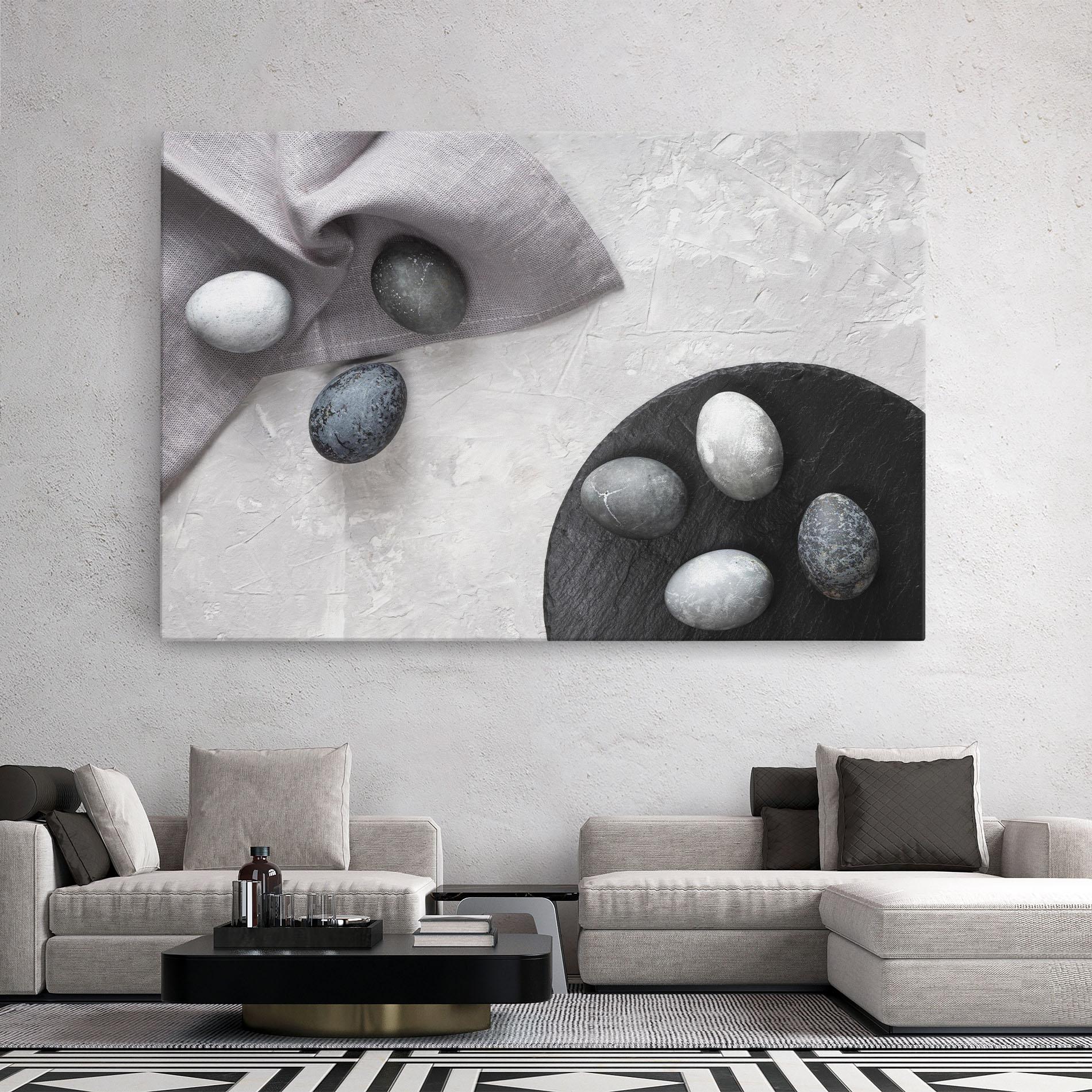Tablou Canvas Eggs Stone mockup 2