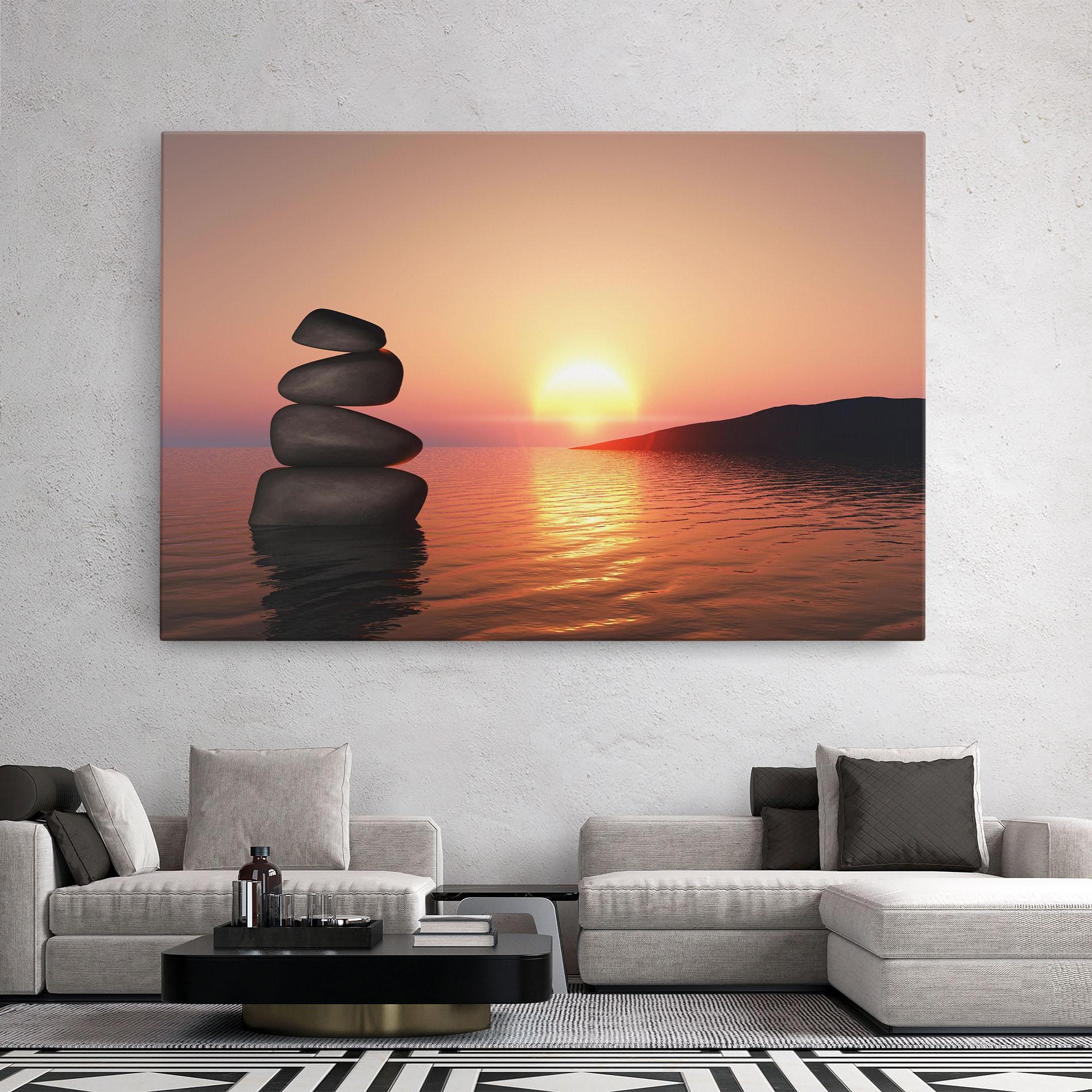 Tablou Canvas Peace And Sunset mockup 2