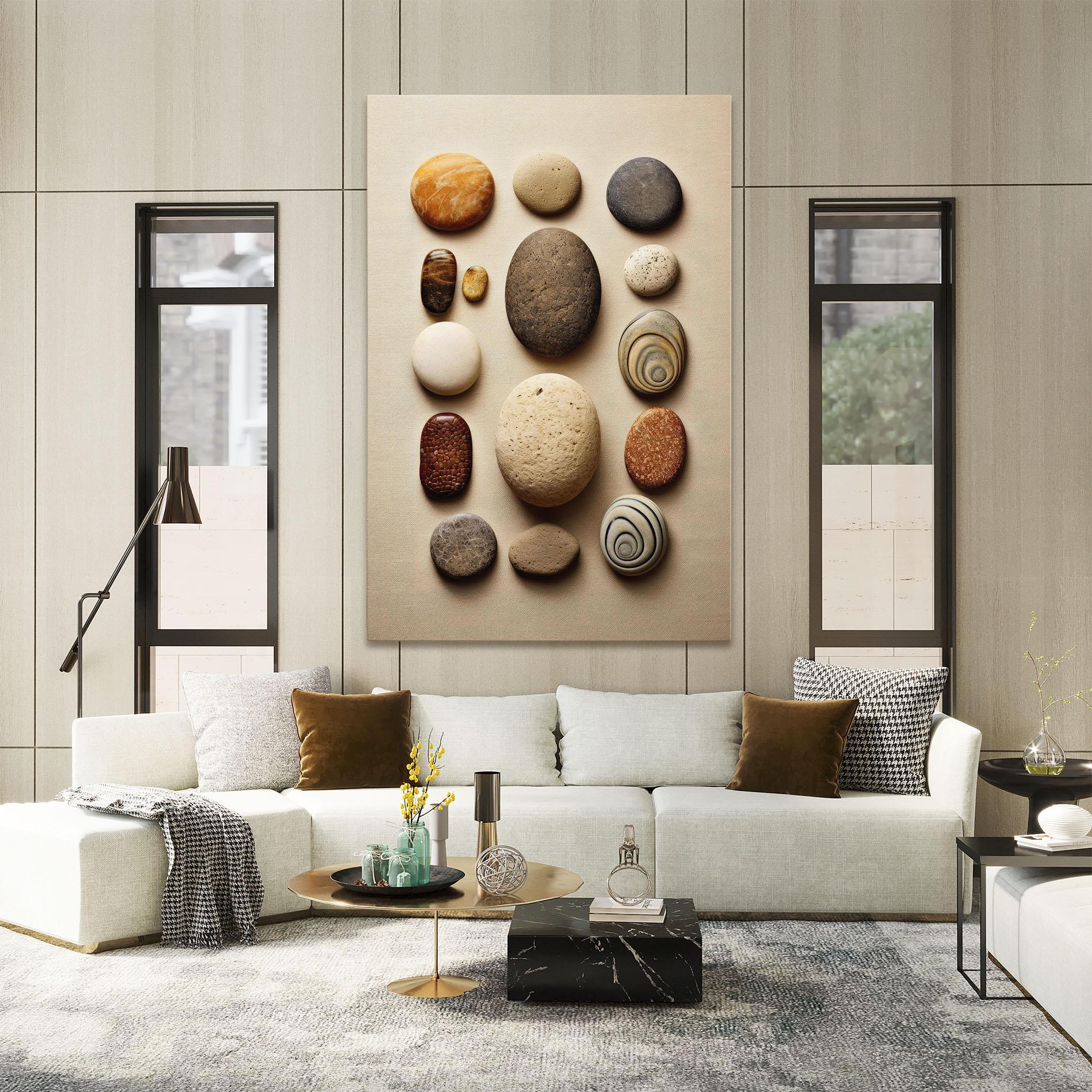 Tablou Canvas Massage Stones Sand mockup 2