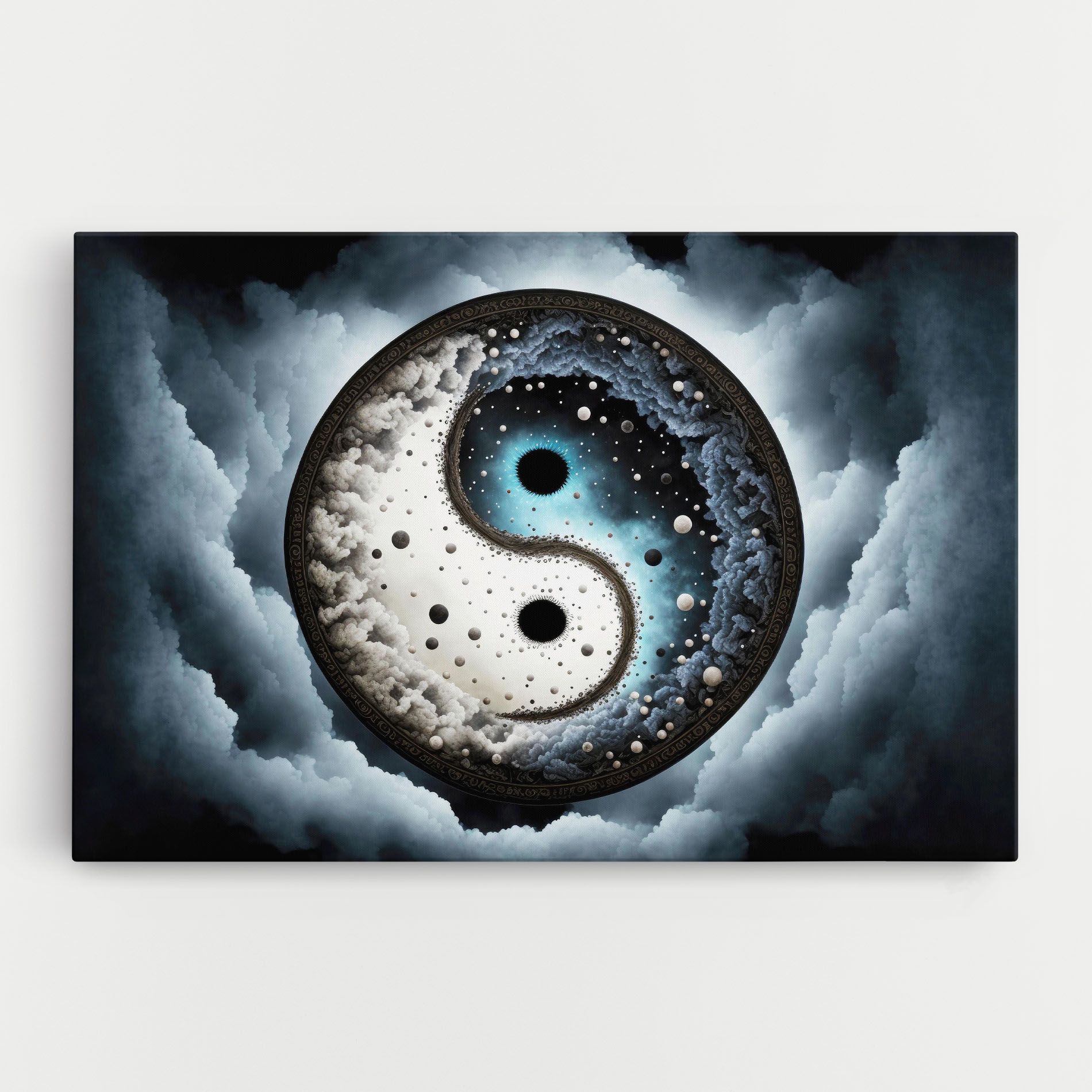 Black Blue Yinyang mockup 0