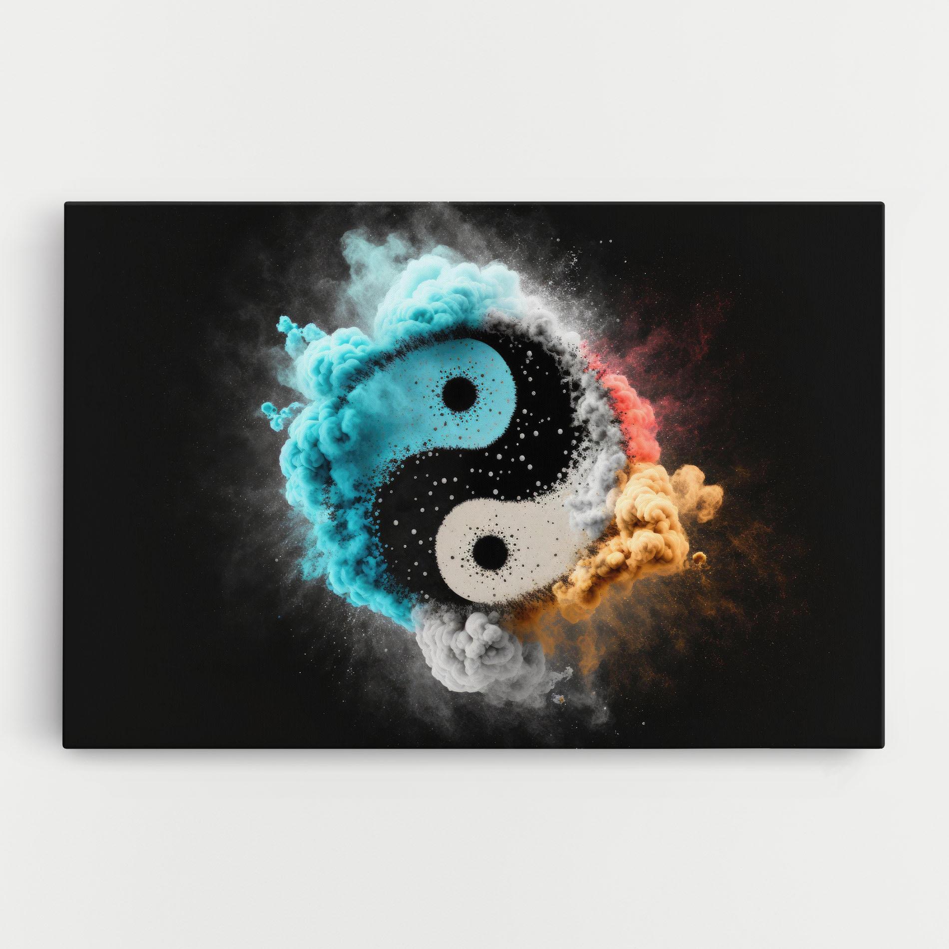 Tablou Canvas Blue Smoke Yinuang mockup 0