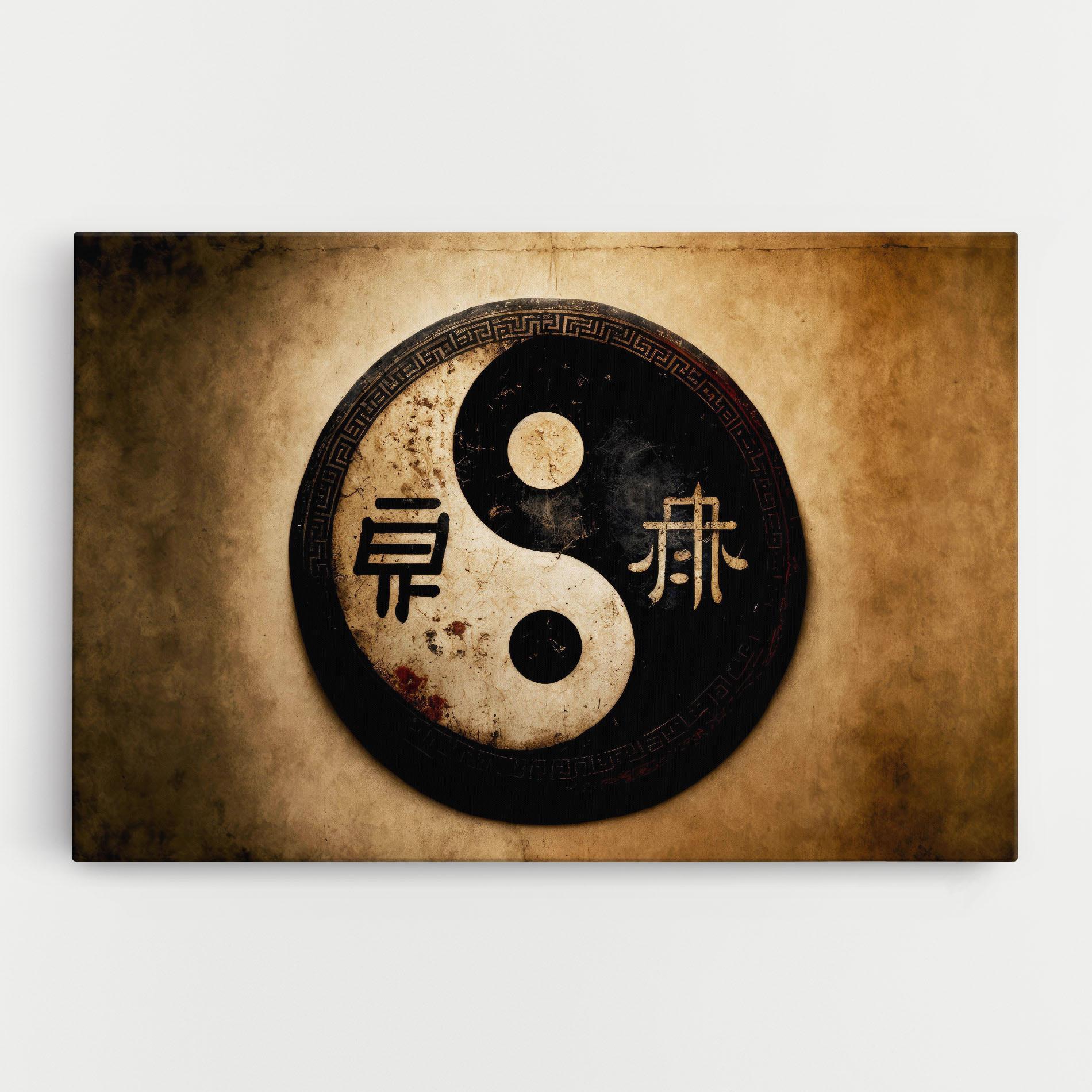 Tablou Canvas Chinese Yinyang mockup 0