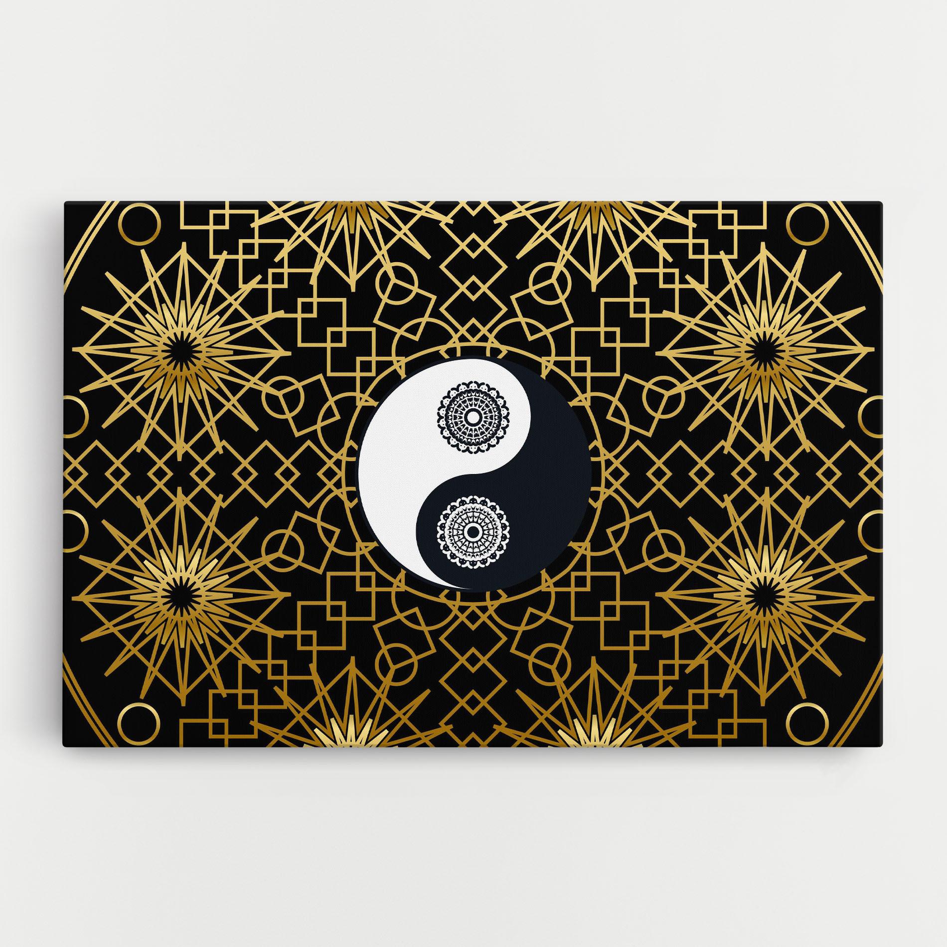 Tablou Canvas Meditation Yin Yang mockup 0