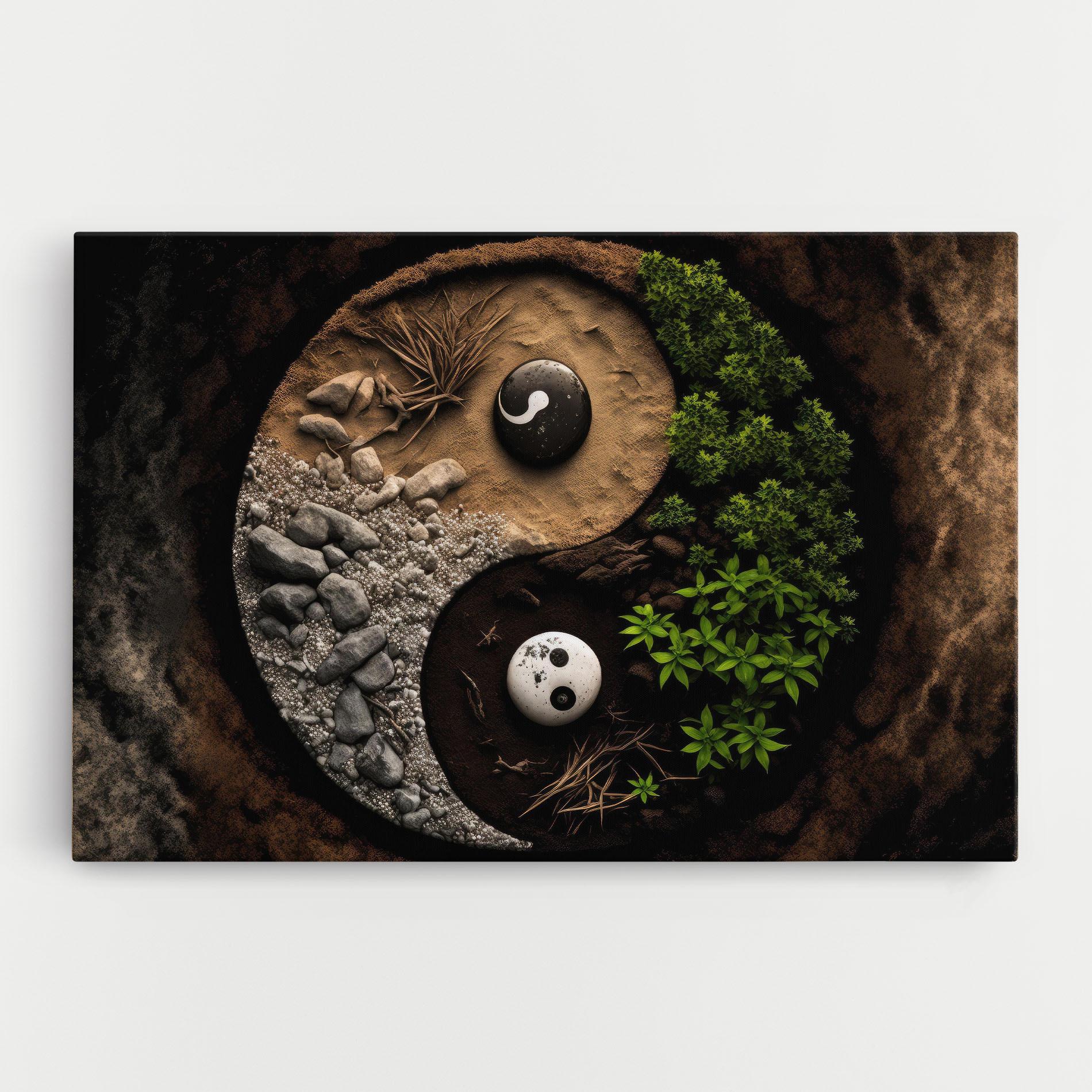 Tablou Canvas Nature Yinyang mockup 0