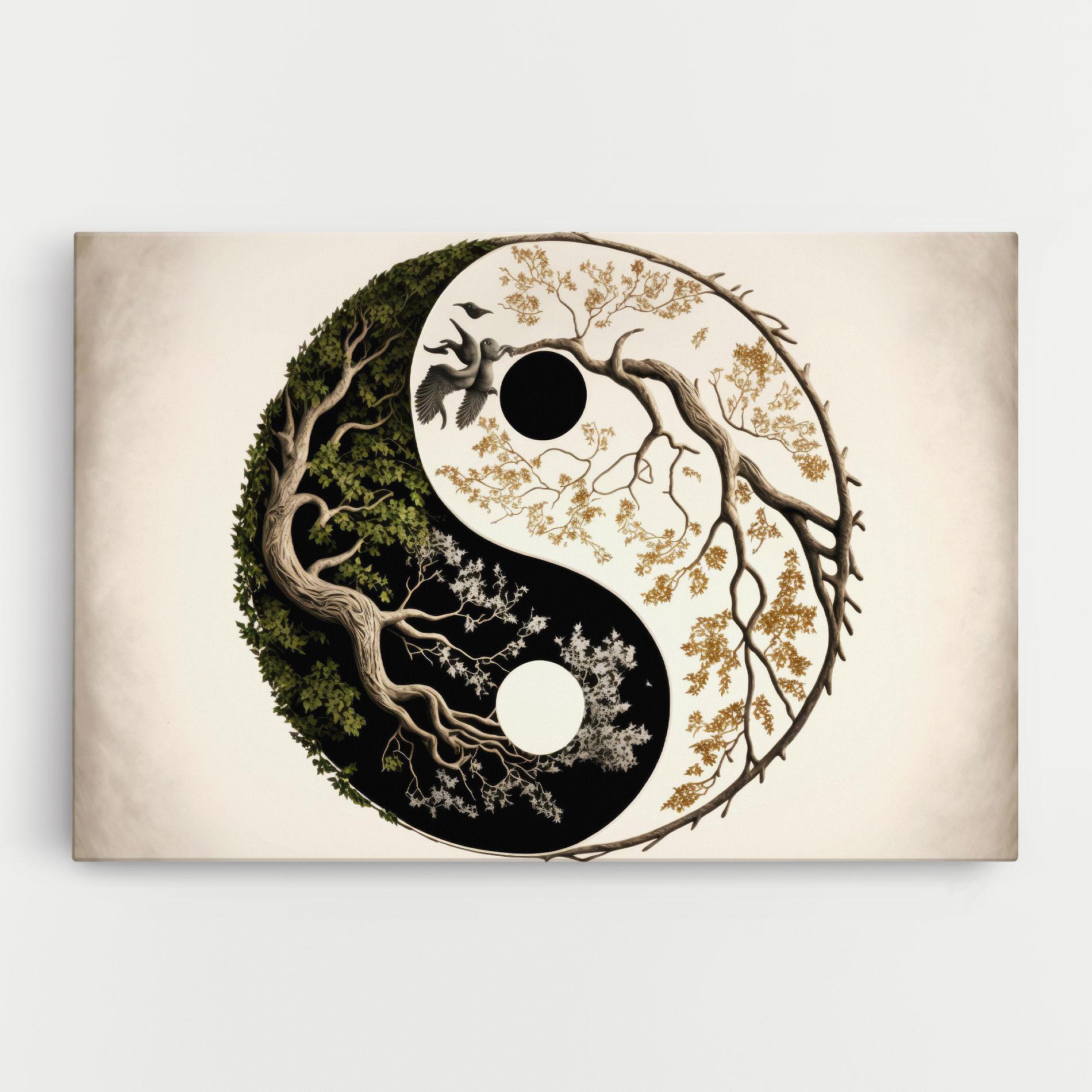 Tablou Canvas Tree Yinyang mockup 0