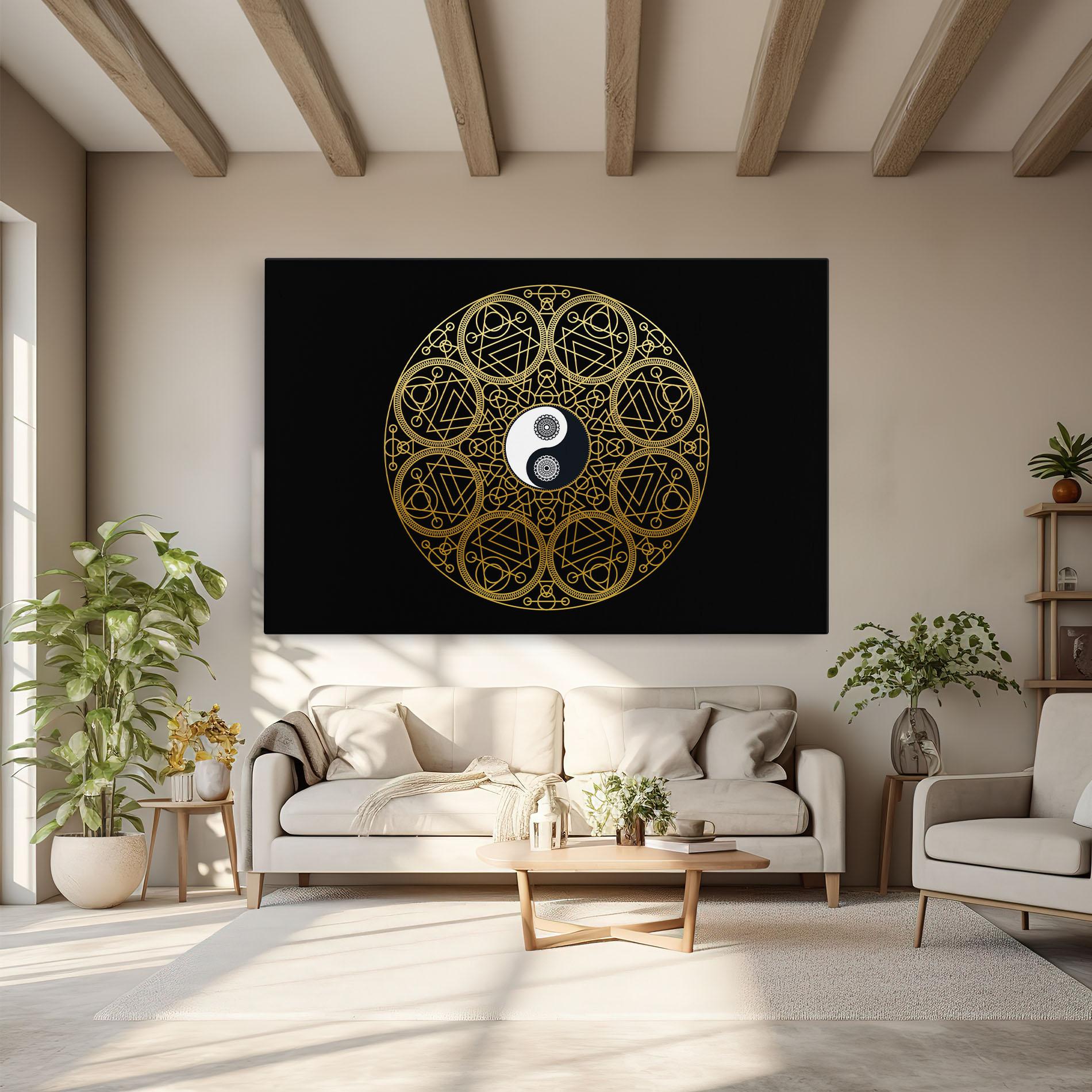 Tablou Canvas Meditation Mandala mockup 6
