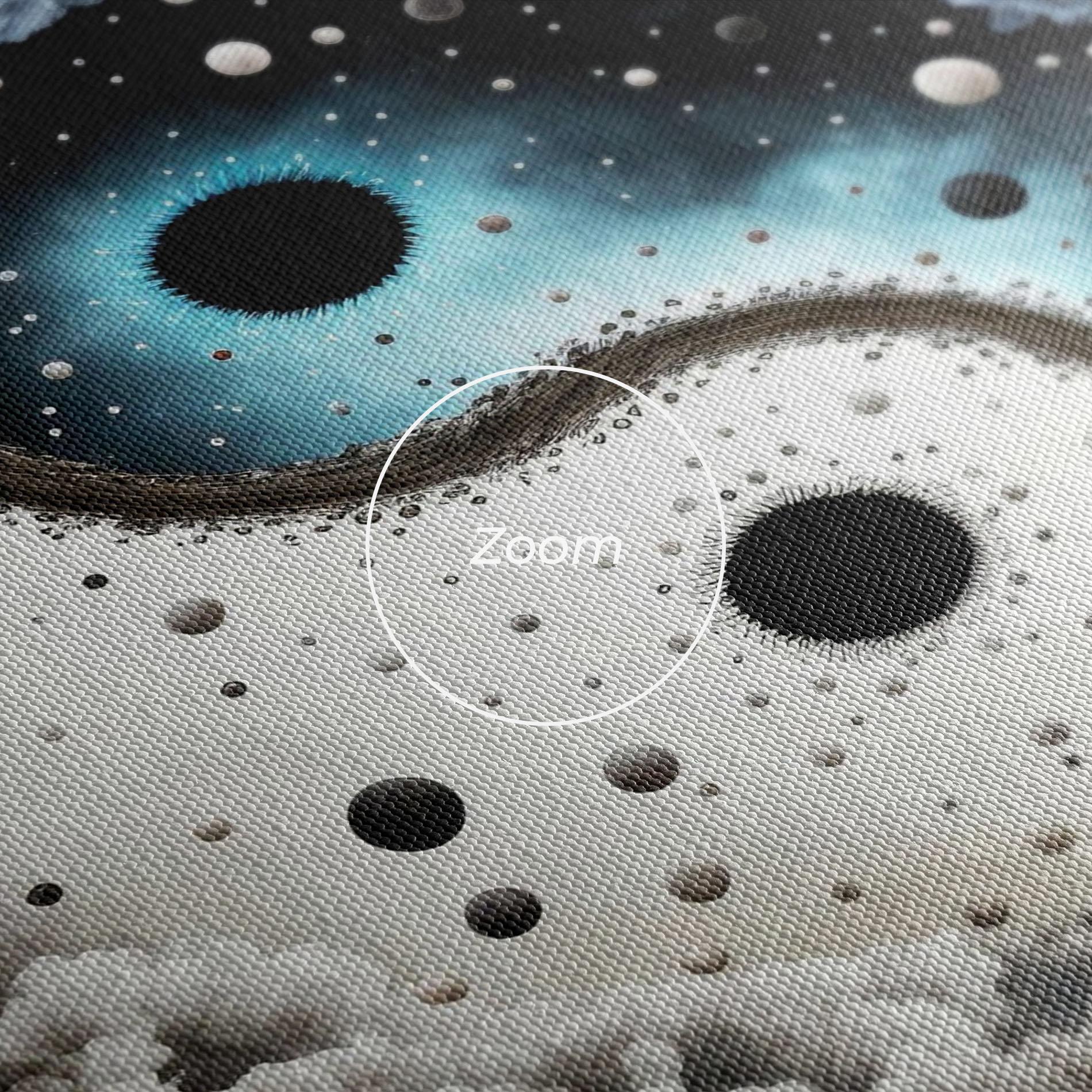 Tablou Canvas Black Blue Yinyang mockup 3