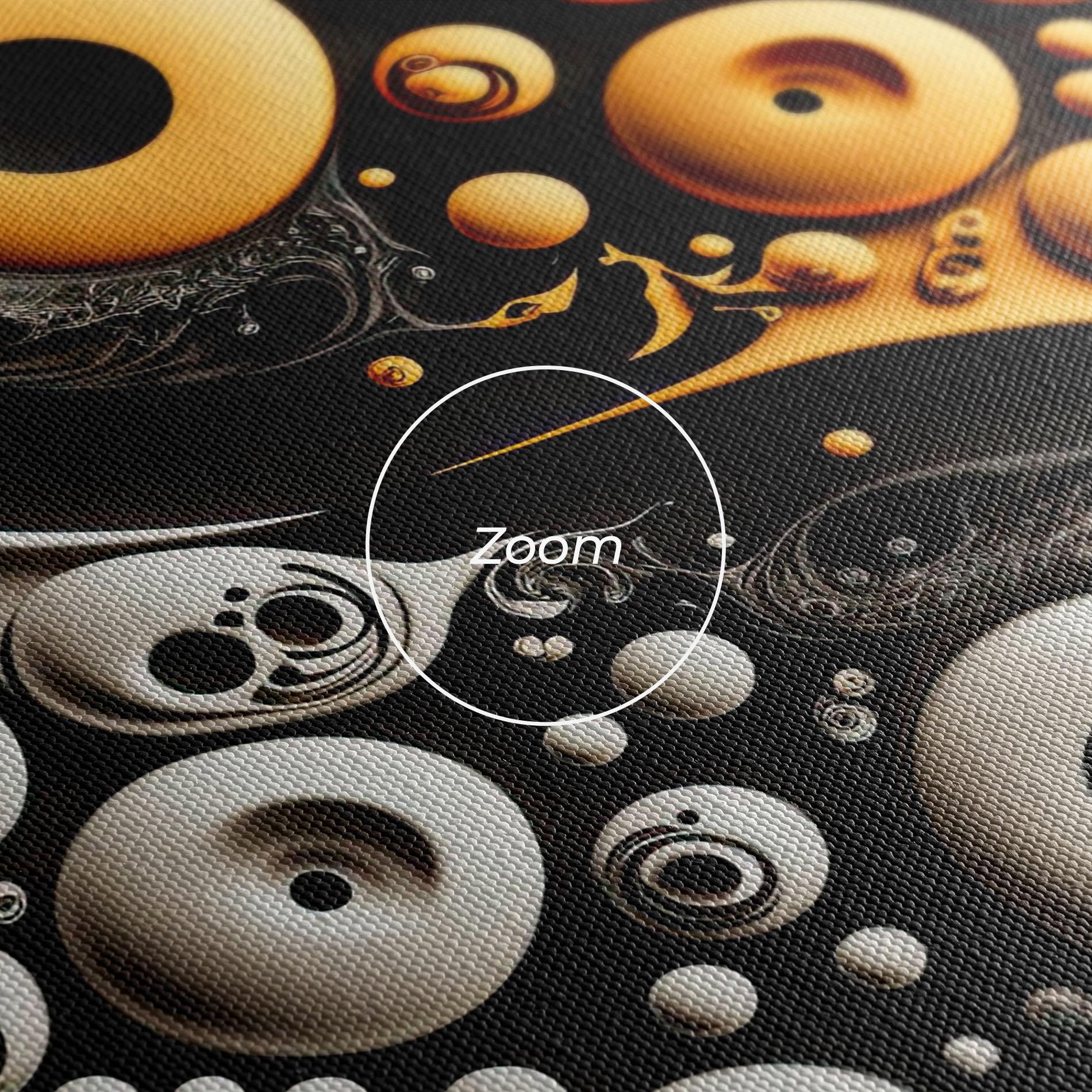 Tablou Canvas Cream Balls Yinyang mockup 3