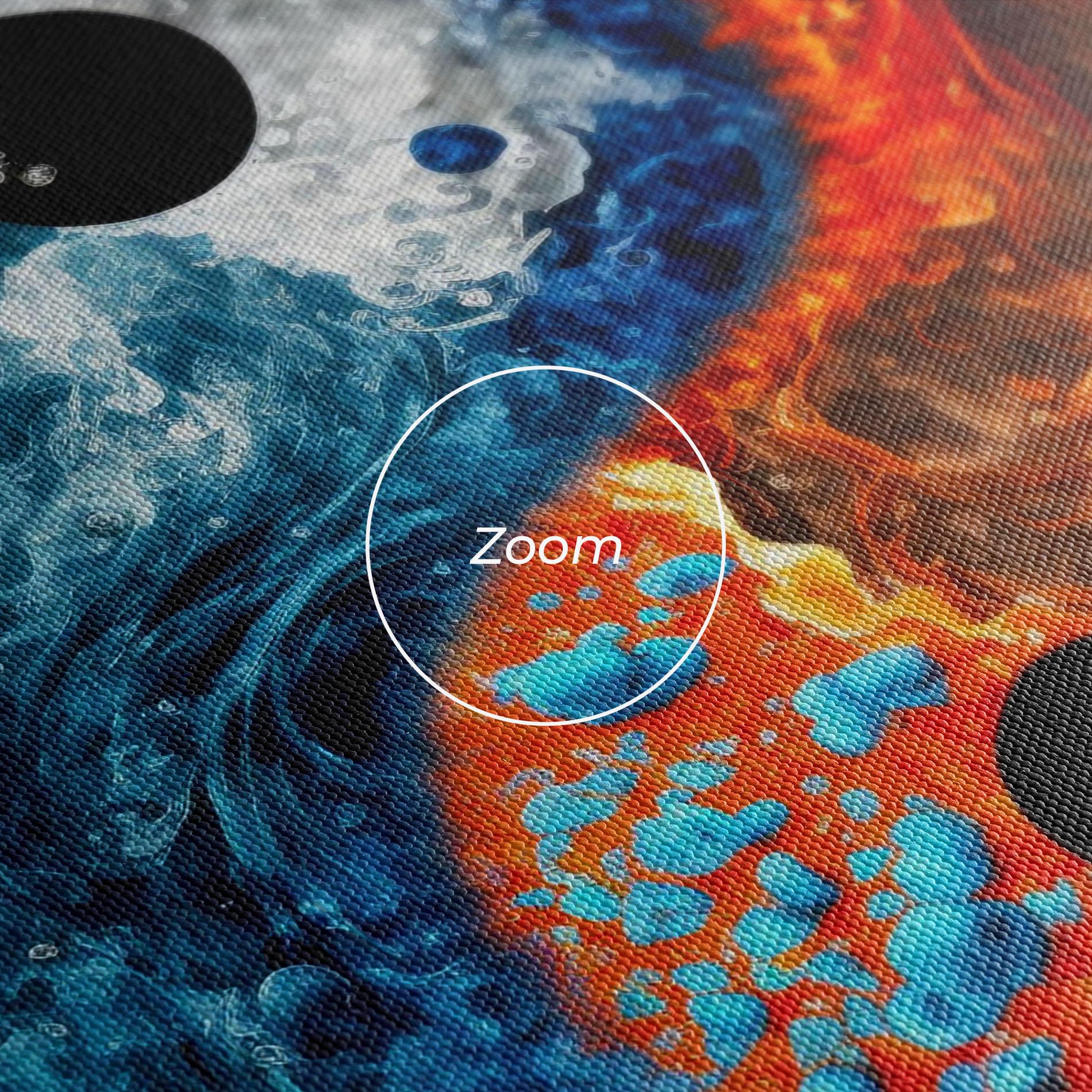Tablou Canvas Fire Water Yin Yang mockup 3