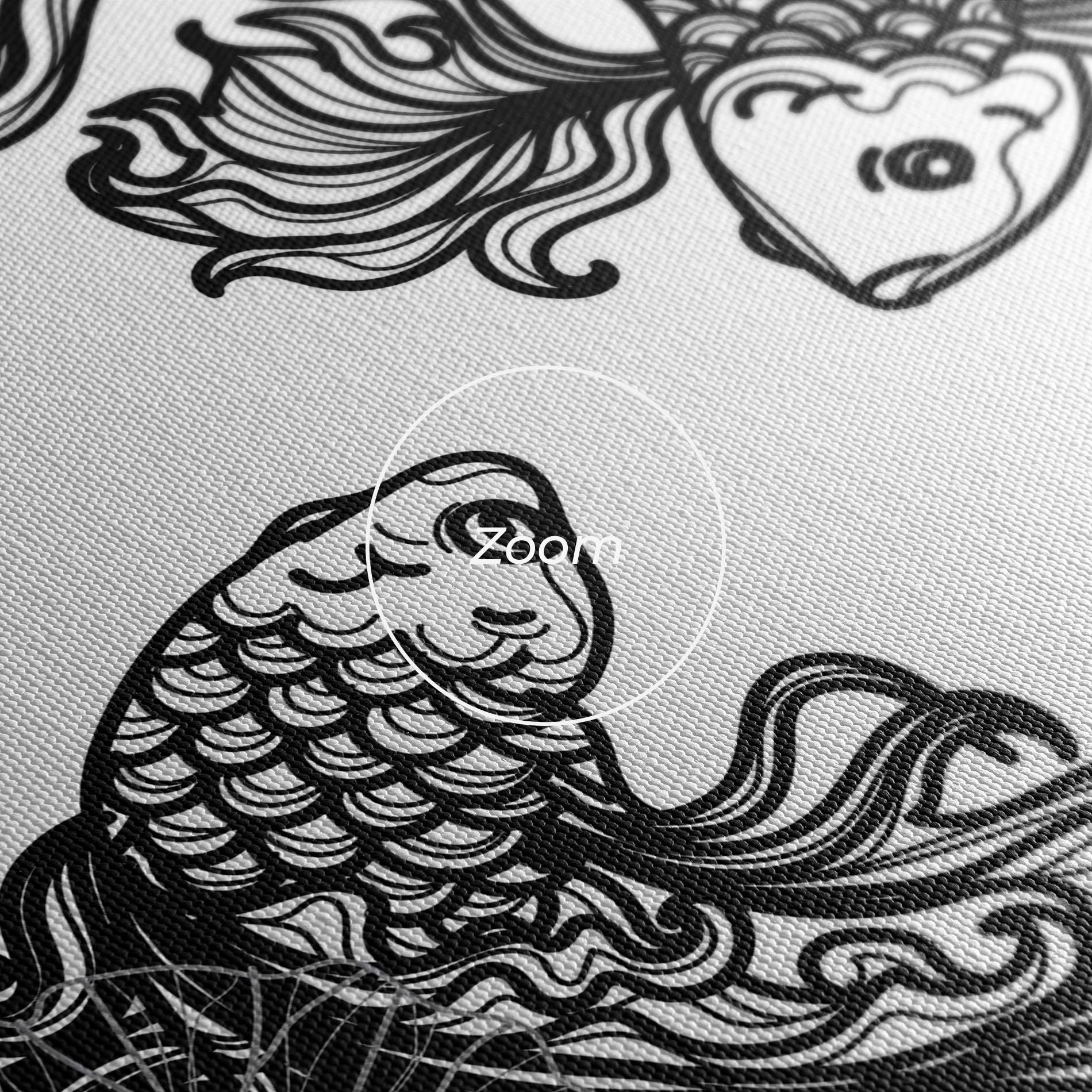 Tablou Canvas Fish Yinyang mockup 3