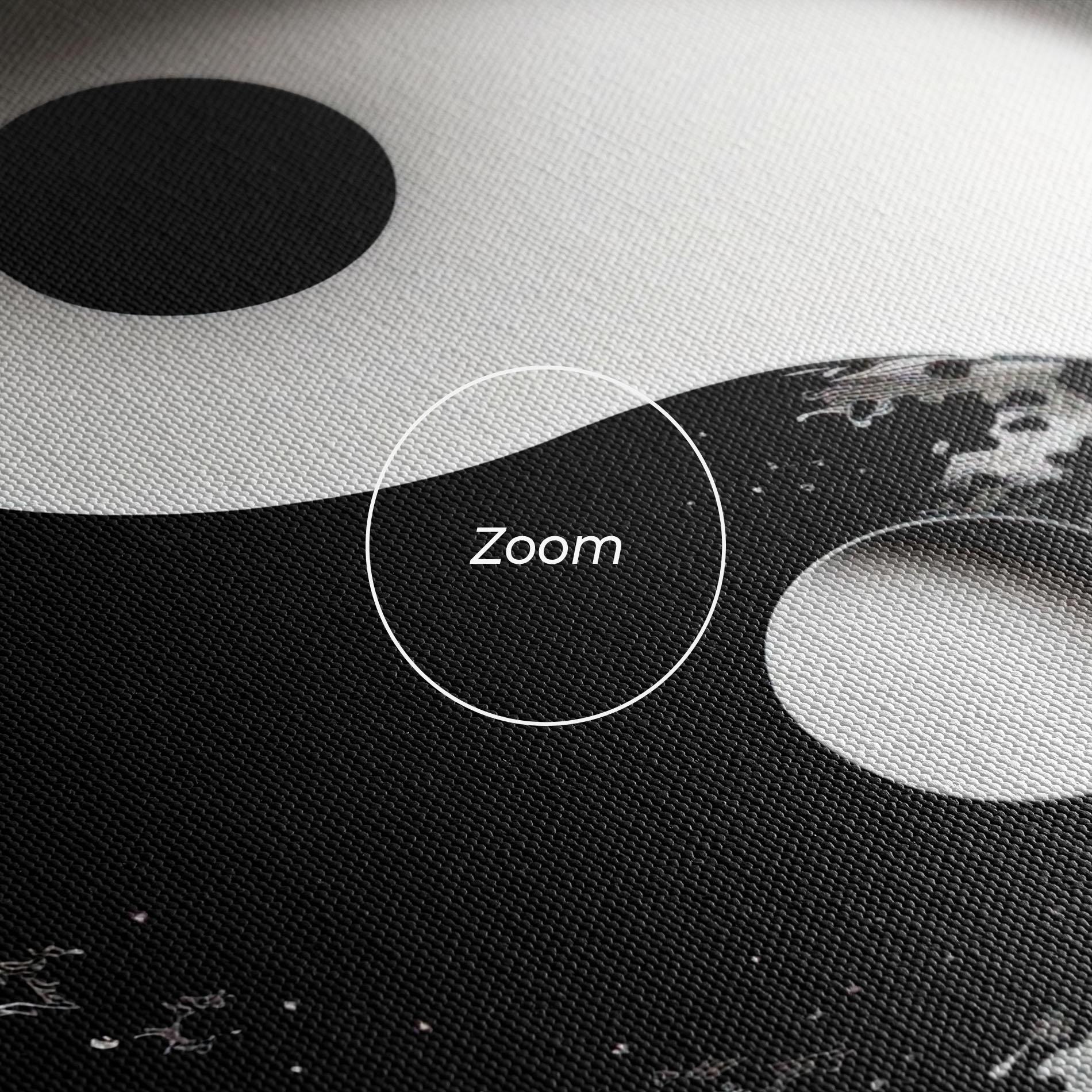 Tablou Canvas Purple Light Yinyang mockup 3