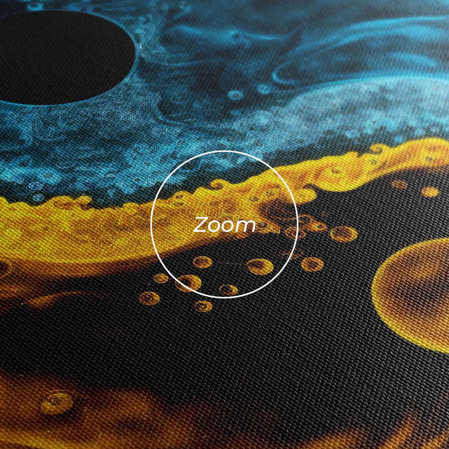 Tablou Canvas Yellow Blue Yinyang mockup 3
