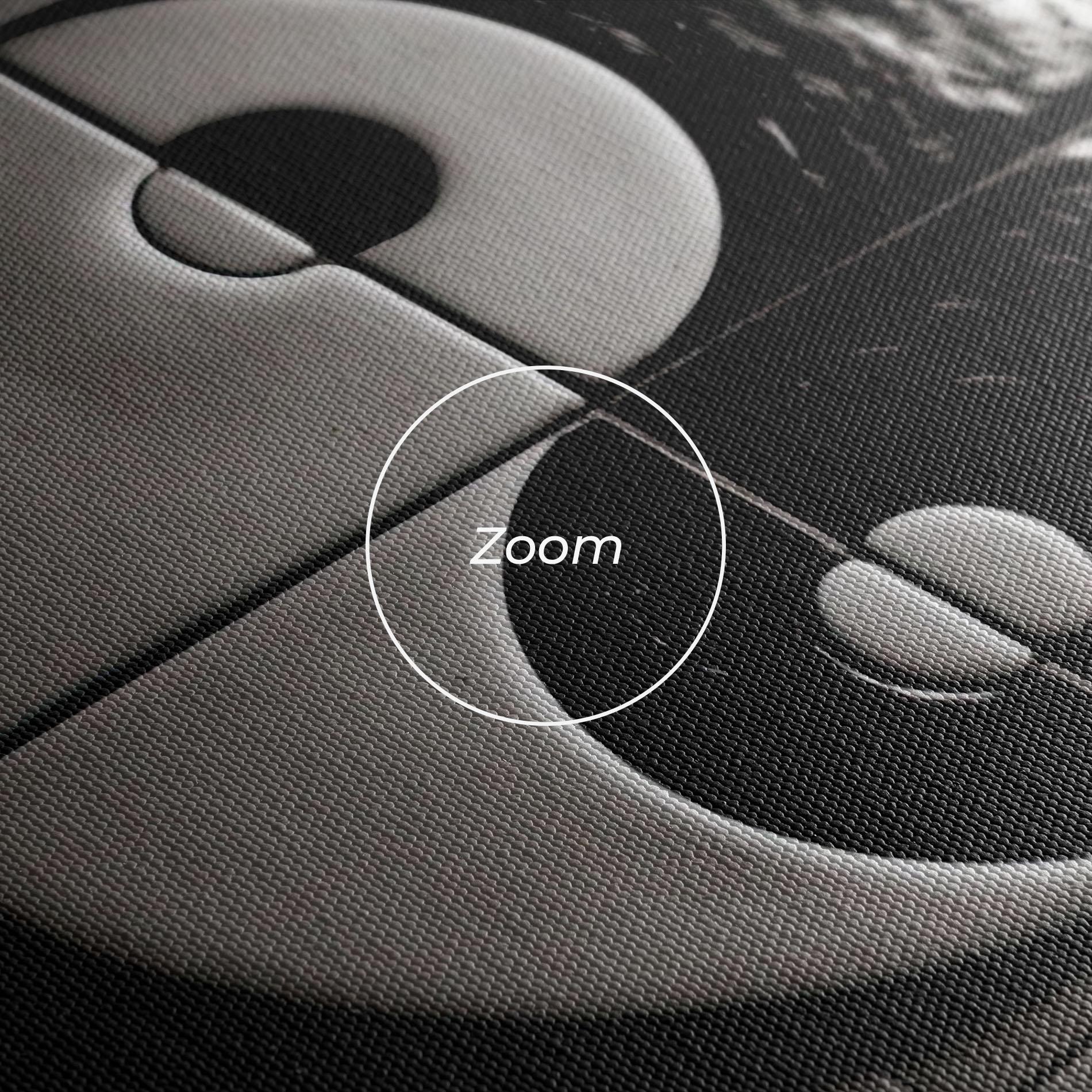 Tablou Canvas Yinyang Tiles Wall mockup 3