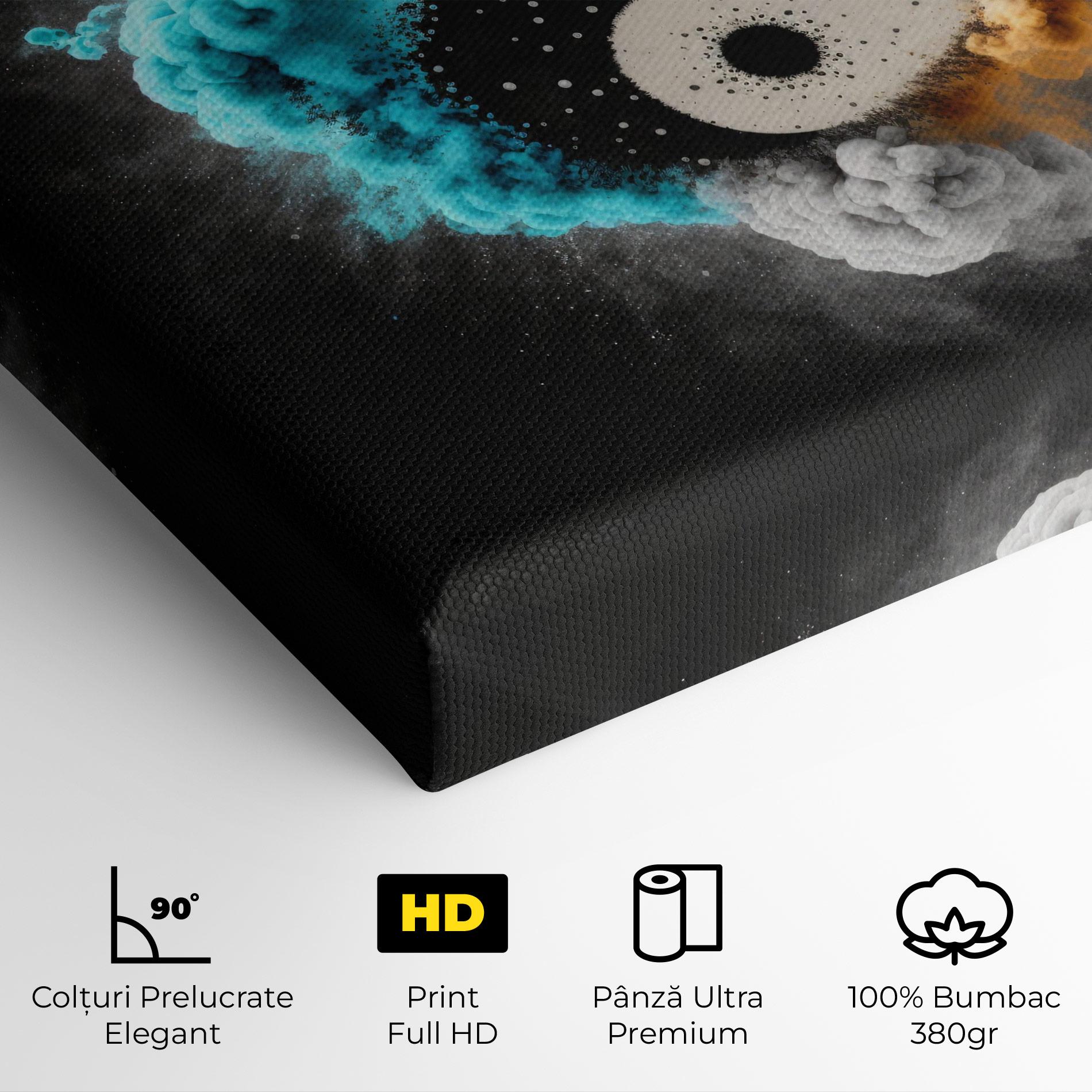 Tablou Canvas Blue Smoke Yinuang mockup 4