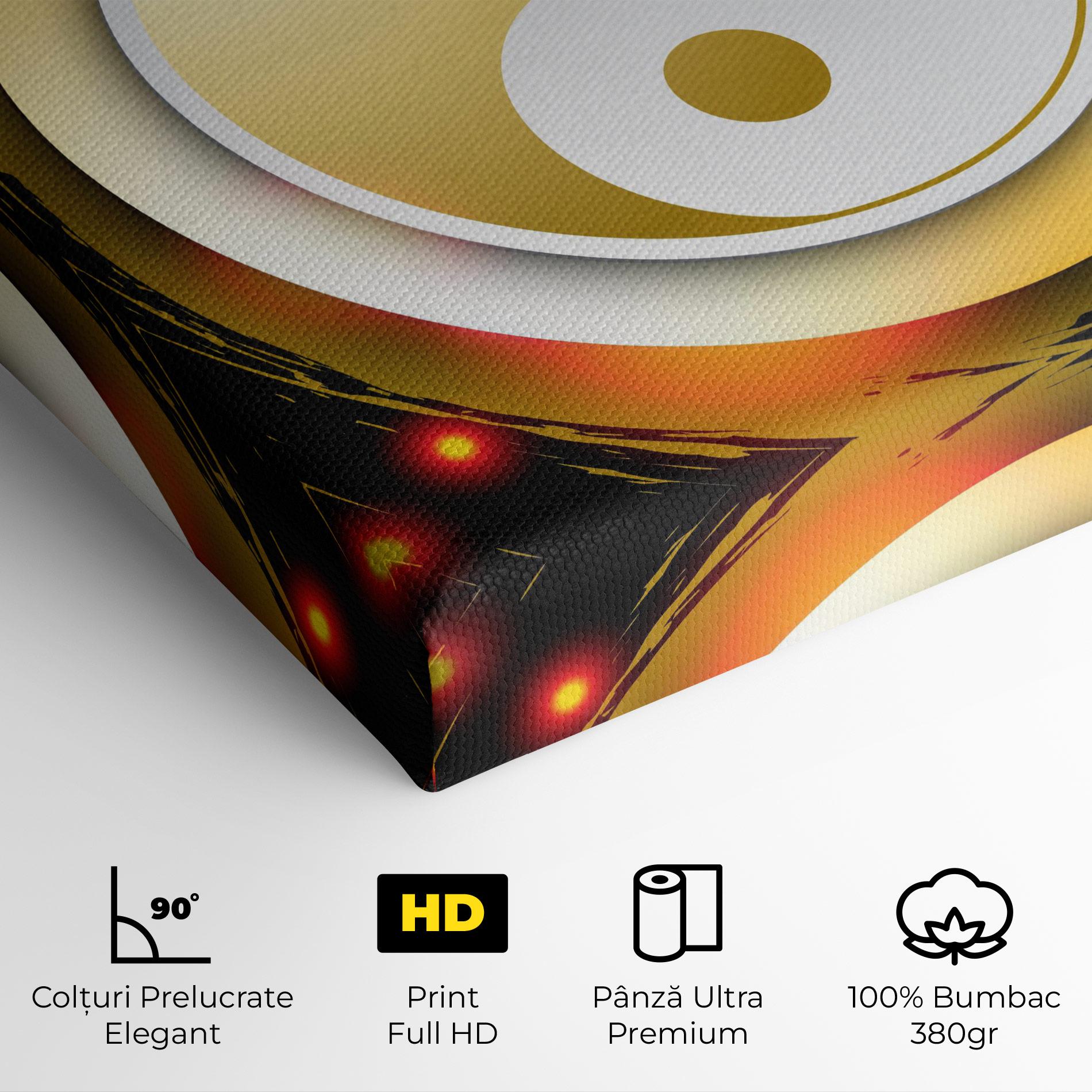 Tablou Canvas Gold Light Yinyang mockup 4