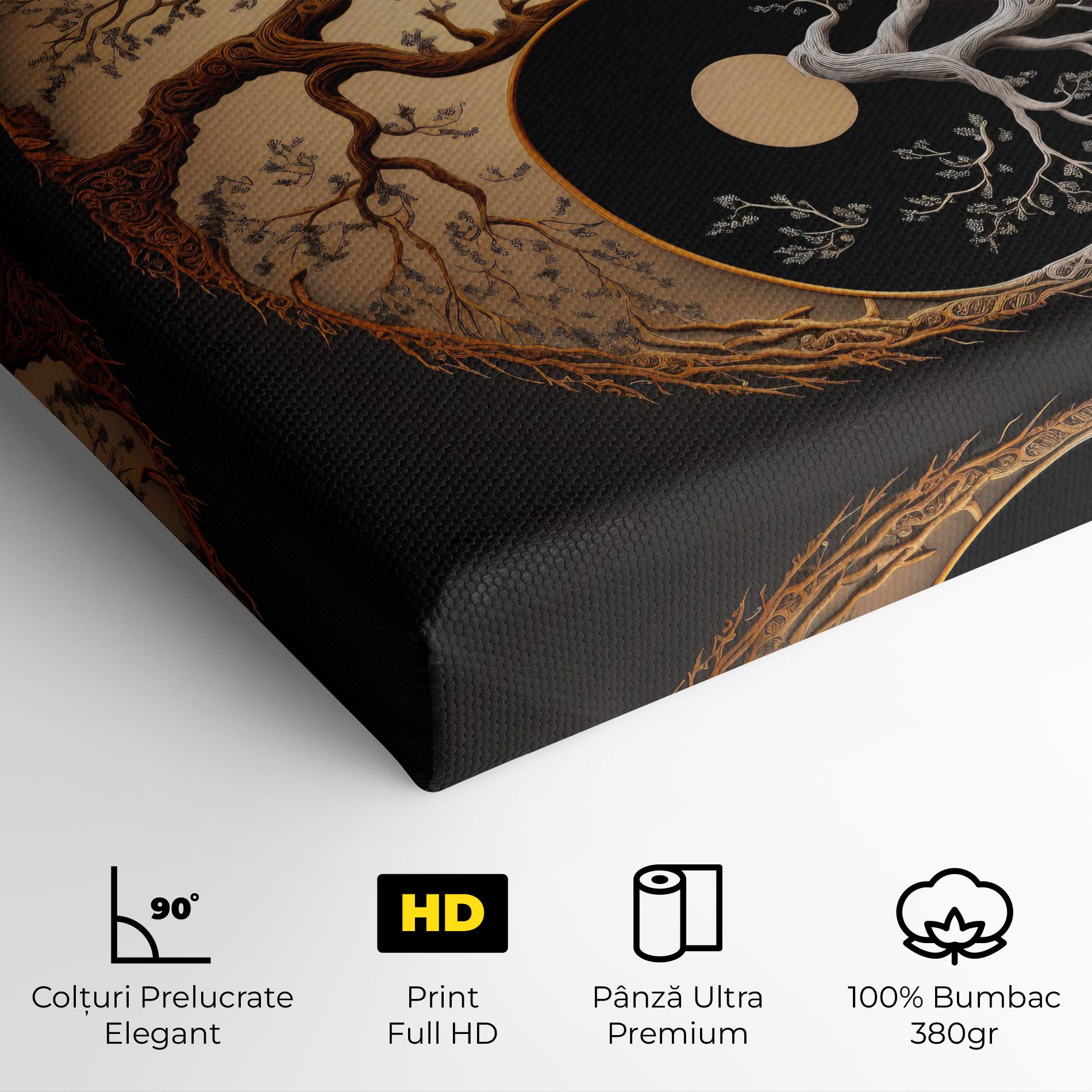 Tablou Canvas Old Tree Yinyang mockup 4