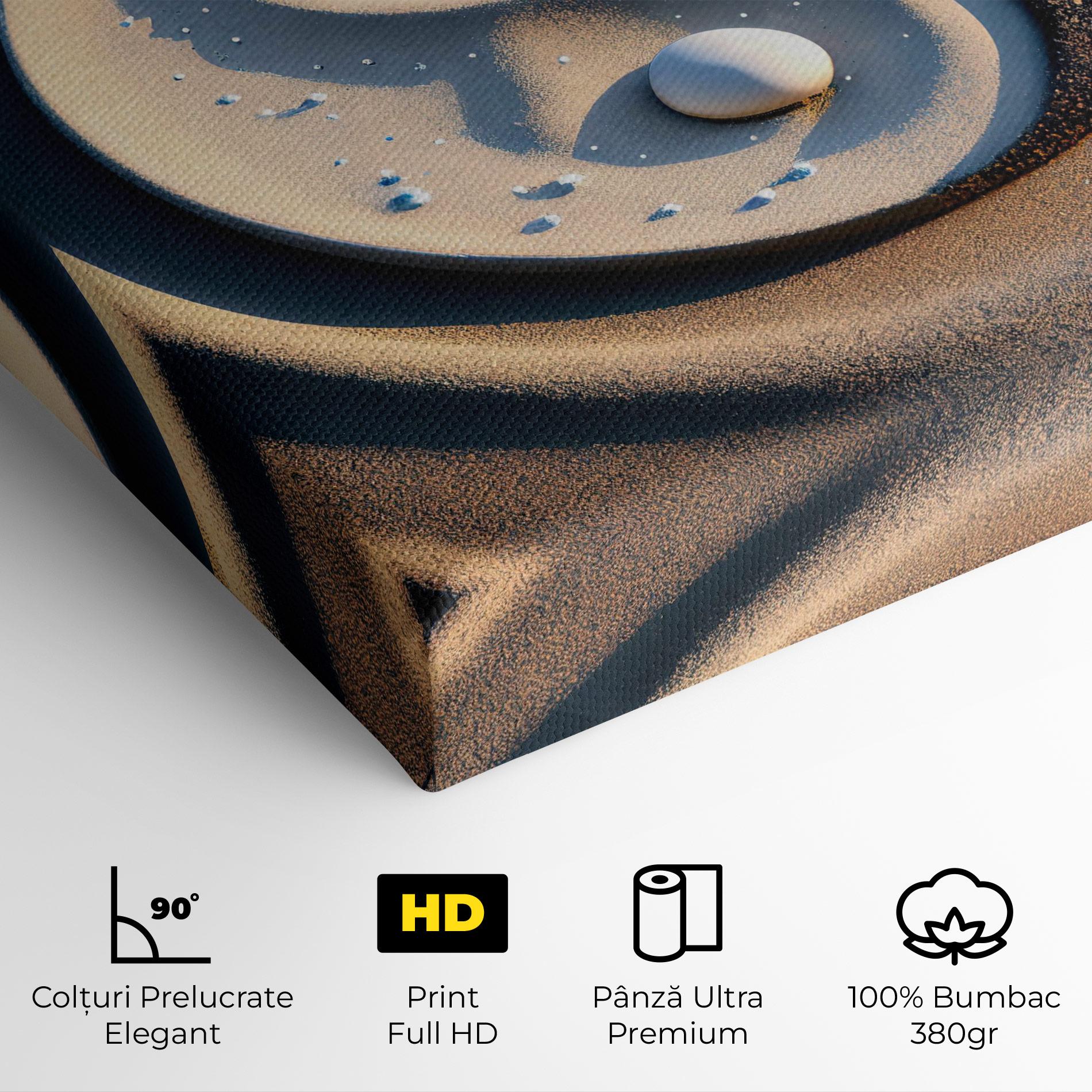 Tablou Canvas Pretty Sand Yinyang mockup 4