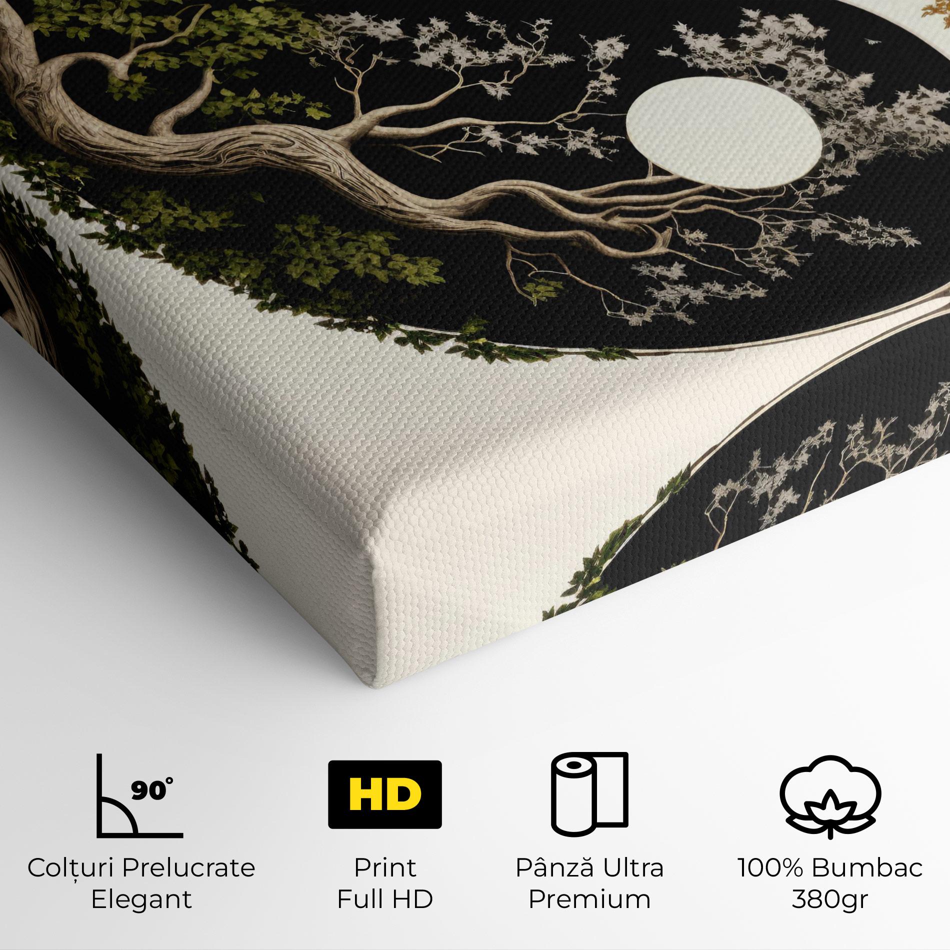 Tablou Canvas Tree Yinyang mockup 4
