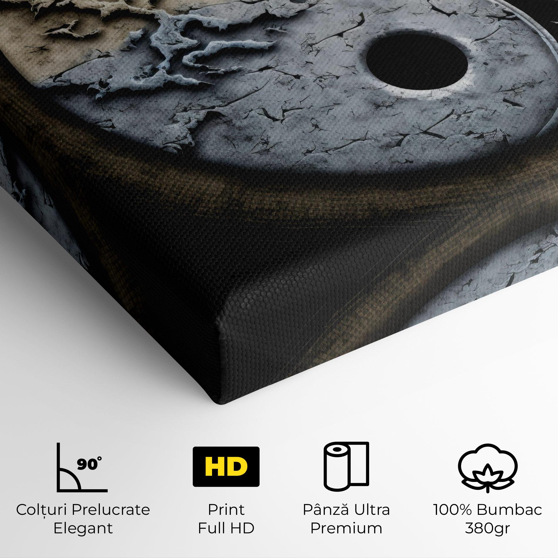 Tablou Canvas Vintage Yinyang mockup 4